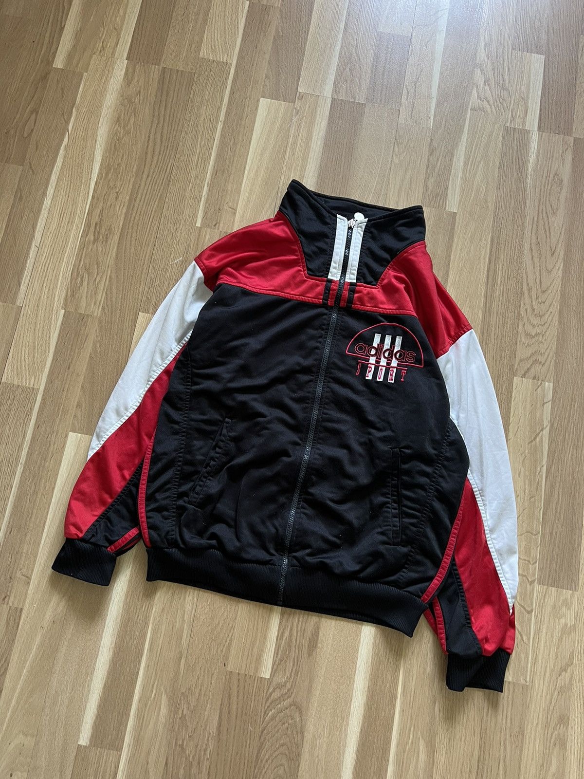 Adidas × Vintage Adidas Sport vintage 90s zip up track jacket opium Size US M / EU 48-50 / 2 - 2 Thumbnail