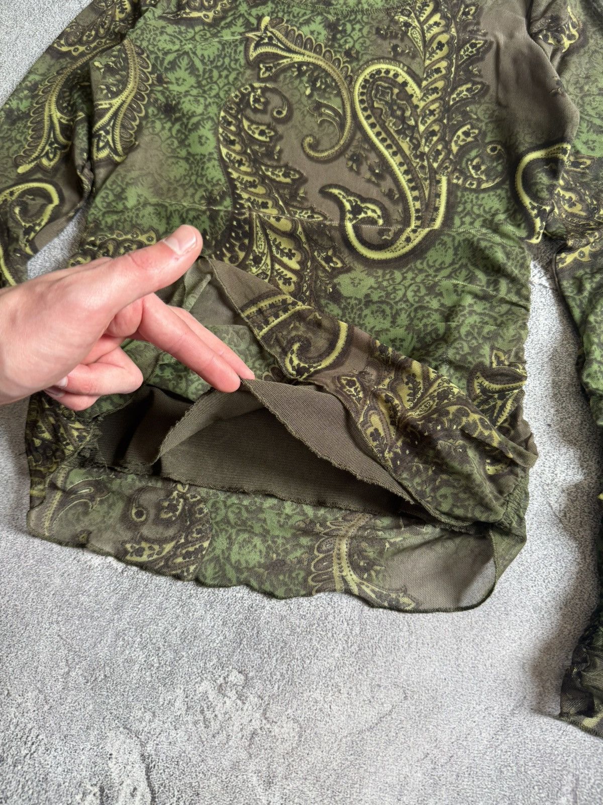 Japanese Brand Apanage all printed flowers mesh long sleeve style Gaultier Size M / US 6-8 / IT 42-44 - 8 Thumbnail