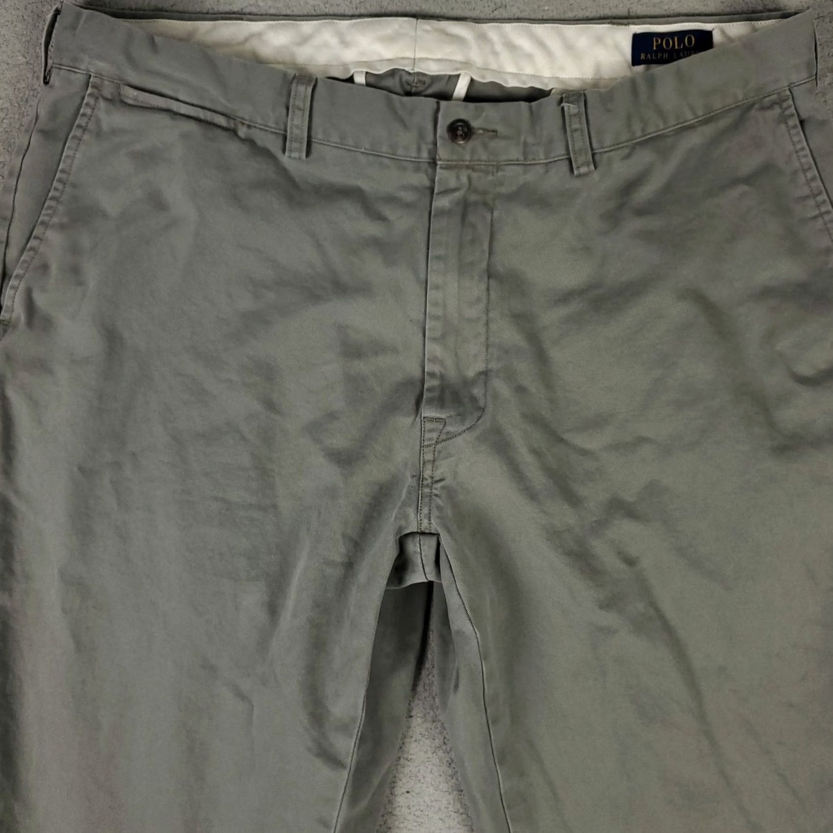 Ralph Lauren Ralph Lauren Pants Mens 40x31 Gray Flat Front Chino Trousers Regular Size 40 Gray Classic Size US 40 / EU 56 - 2 Thumbnail