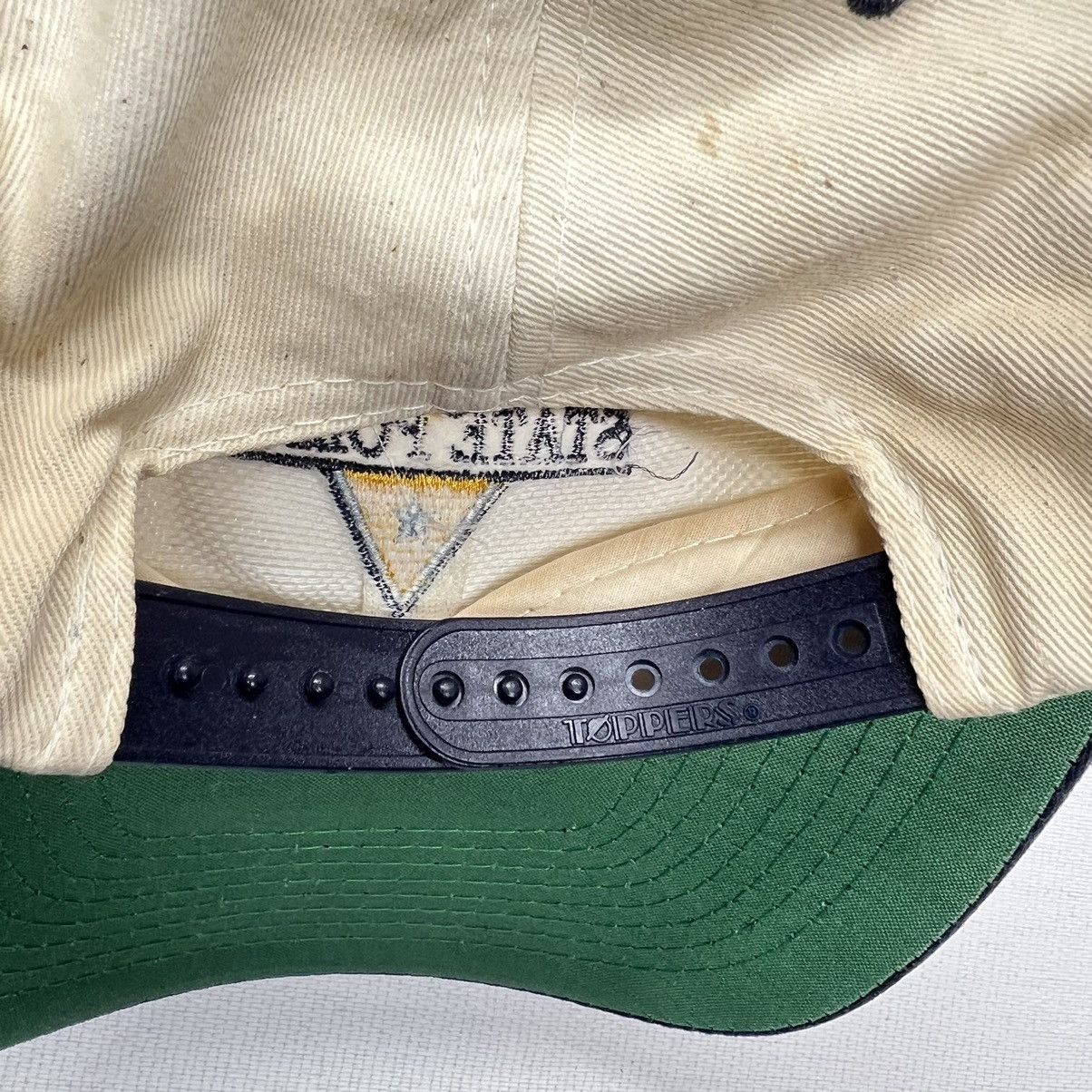 Vintage VTG State Police Hat Beige New Jersey Blue Snap Back Logo Size ONE SIZE - 6 Thumbnail