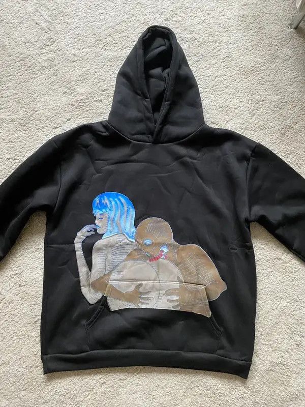 VIBE Vintage Streetwear Skeleton Graphic Hoodie Punk Gothic Style Size US XL / EU 56 / 4 - 3 Thumbnail