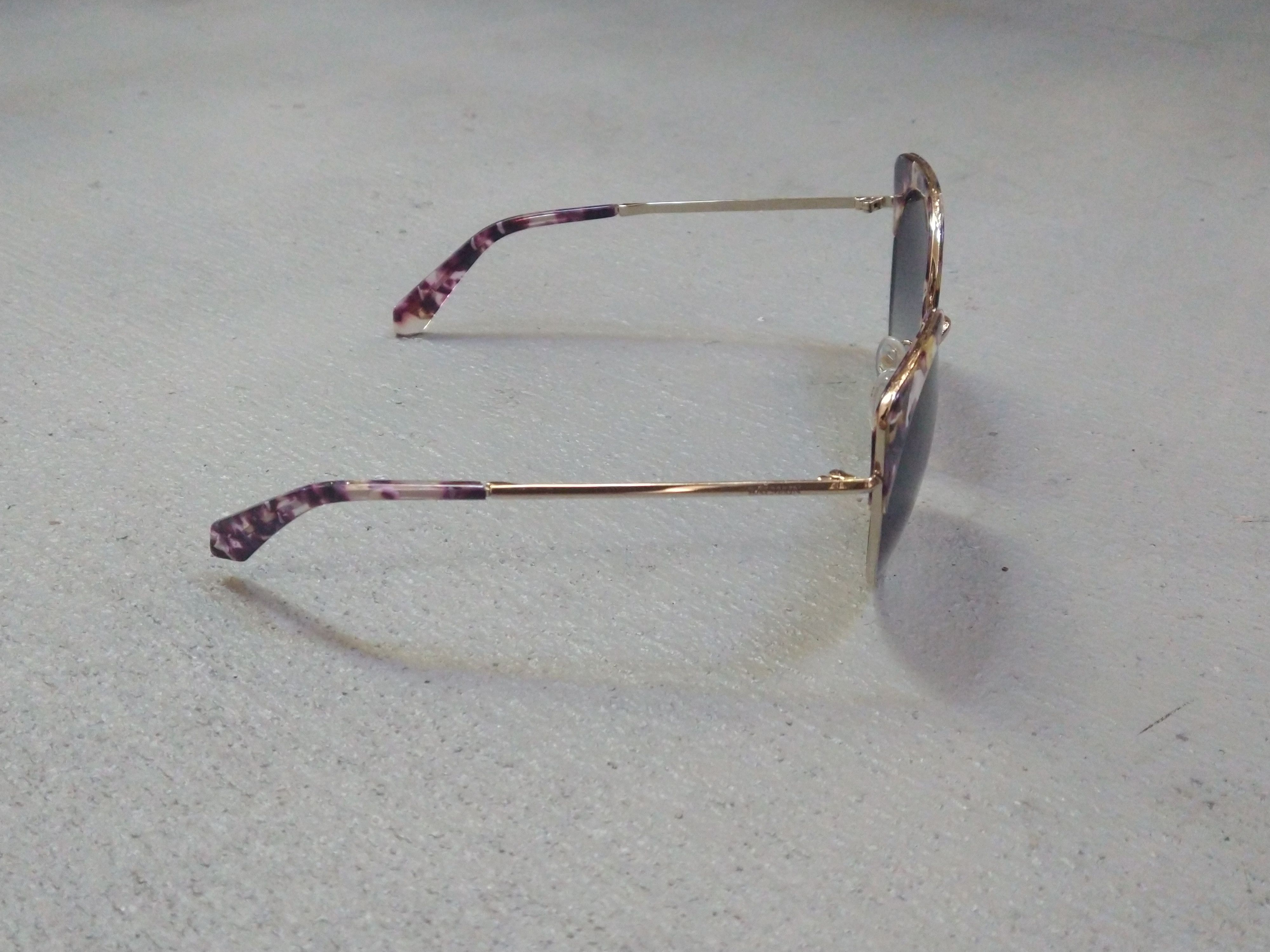 Balmain × Designer Balmain Sunglasses BL2509 Purple Havana Gold Blue Cat Eye Size ONE SIZE - 3 Thumbnail