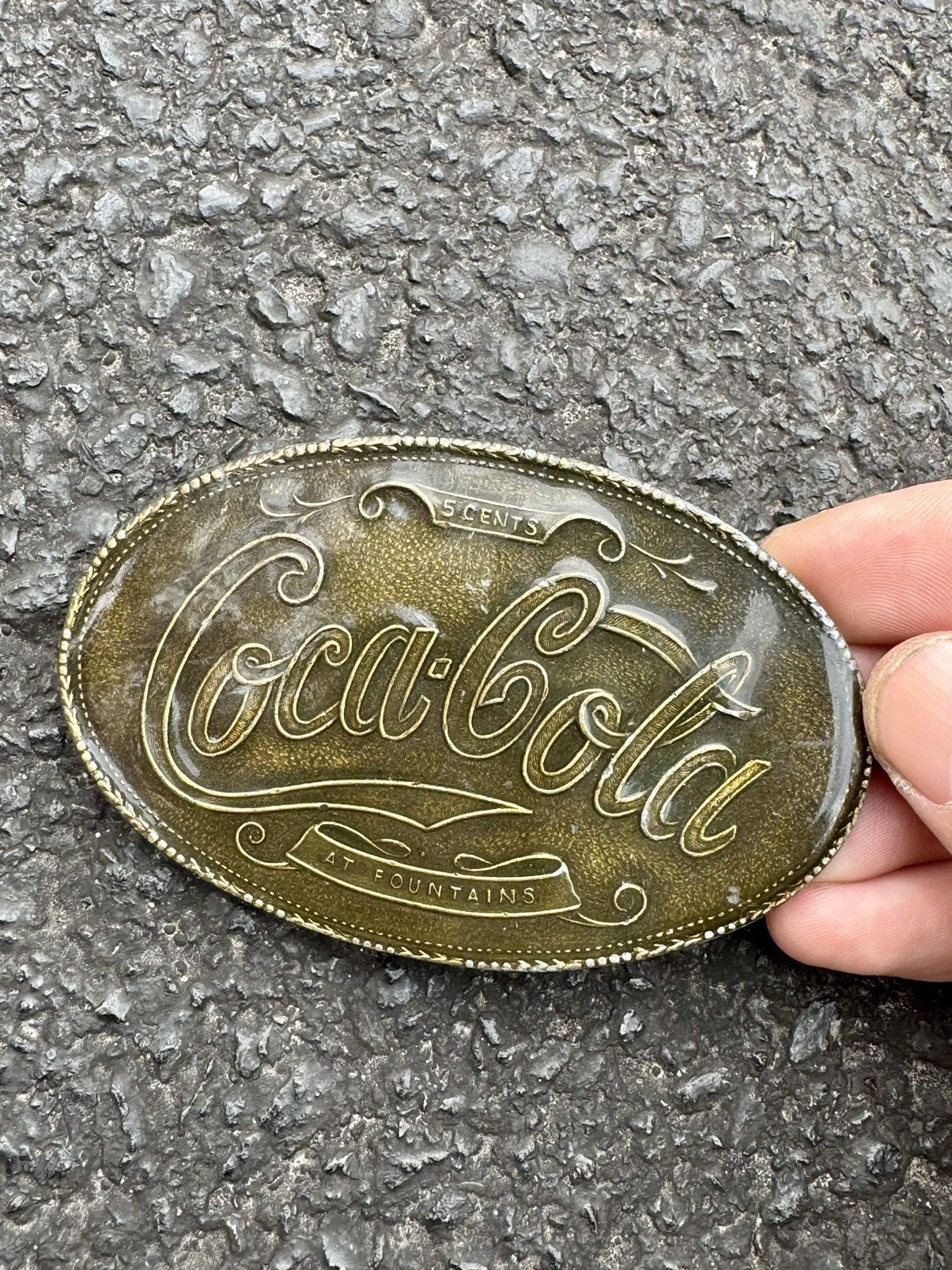 Coca Cola × Tiffany & Co. × Vintage 1970’s Tiffany & Co. New York Coca Cola Vintage Belt Buckle Size ONE SIZE - 5 Thumbnail