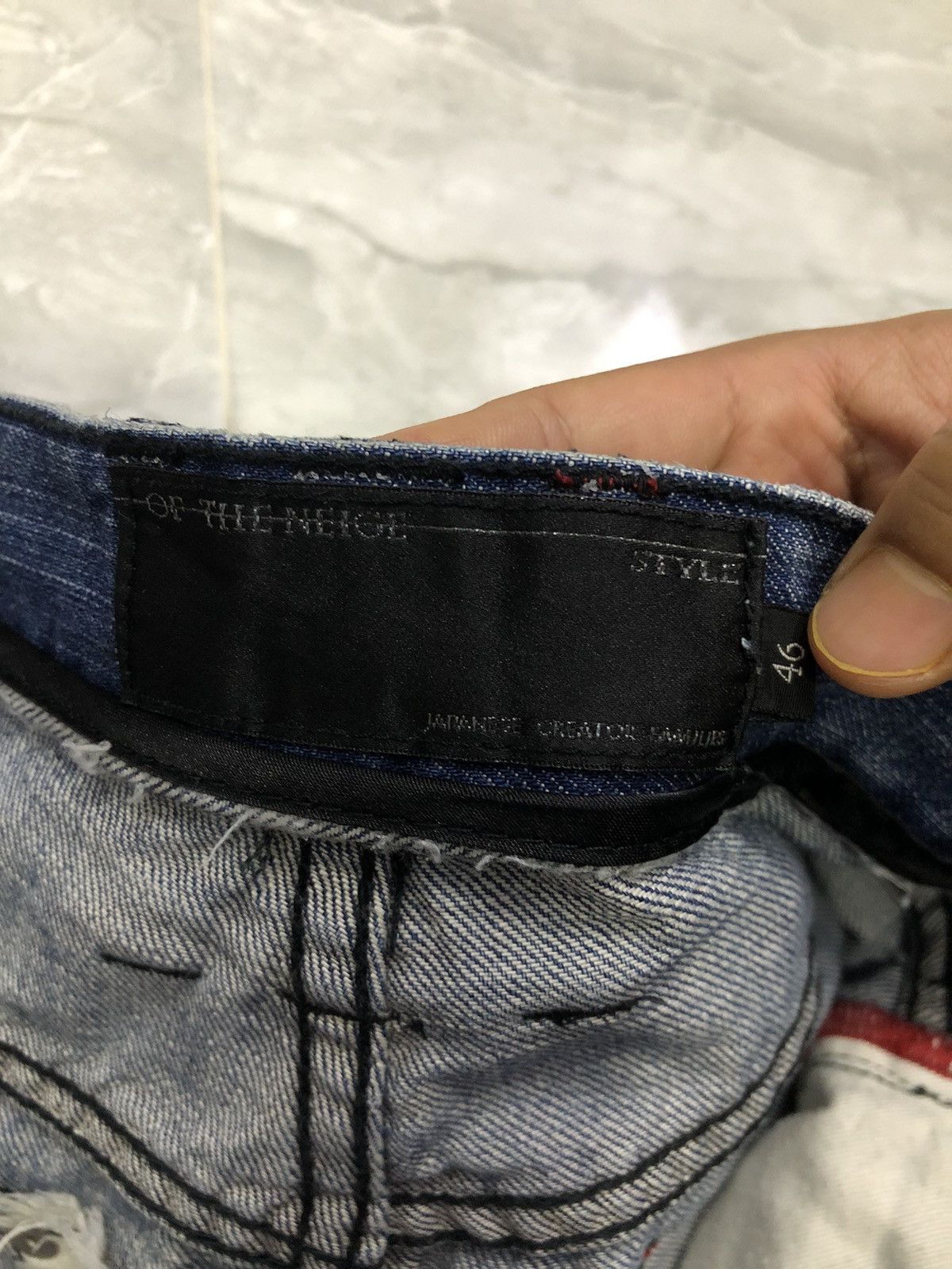 Japanese Brand Of The Neige Style Distressed Denim Shorts Size US 32 / EU 48 - 7 Thumbnail