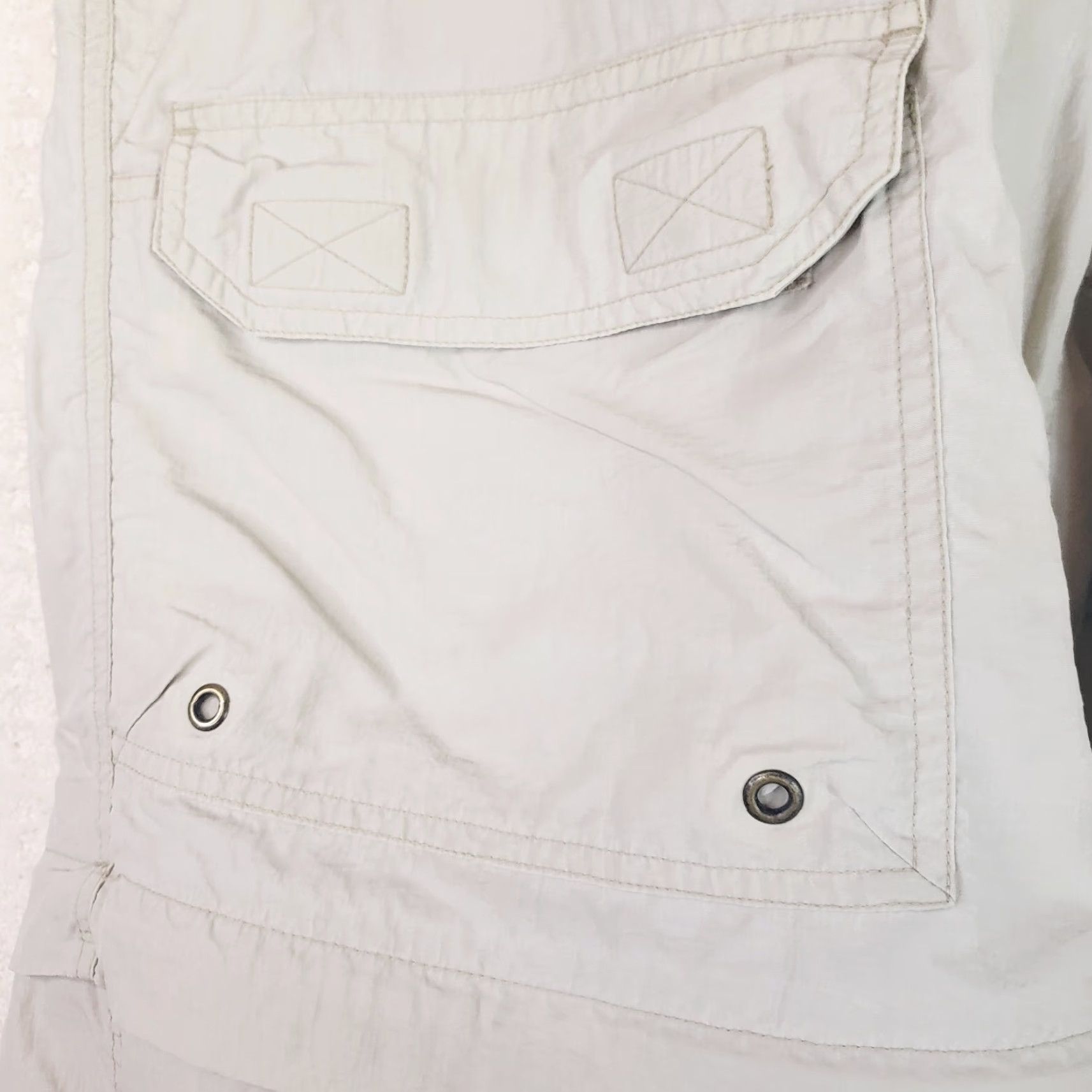 Vintage REI Convertible Pants Mens 38x32 Beige Outdoor Hiking Cargo Pants Mens 38 Beige Cargo Pocket Casual Travel Adjustable Length Straight Leg Size US 38 / EU 54 - 7 Thumbnail