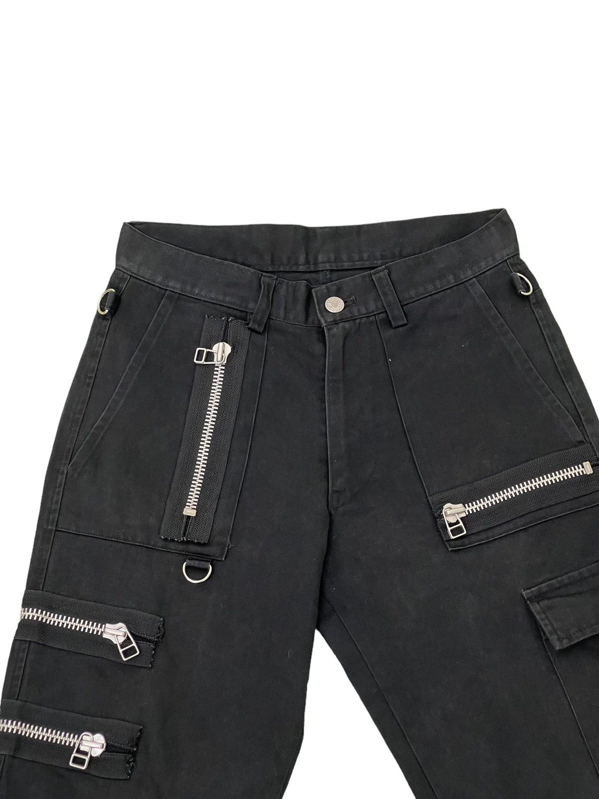 Japanese Brand Bondage Pant Secret Agent Japan Multi Zipped Slim 6🟦7 Size US 28 / EU 44 - 16 Thumbnail