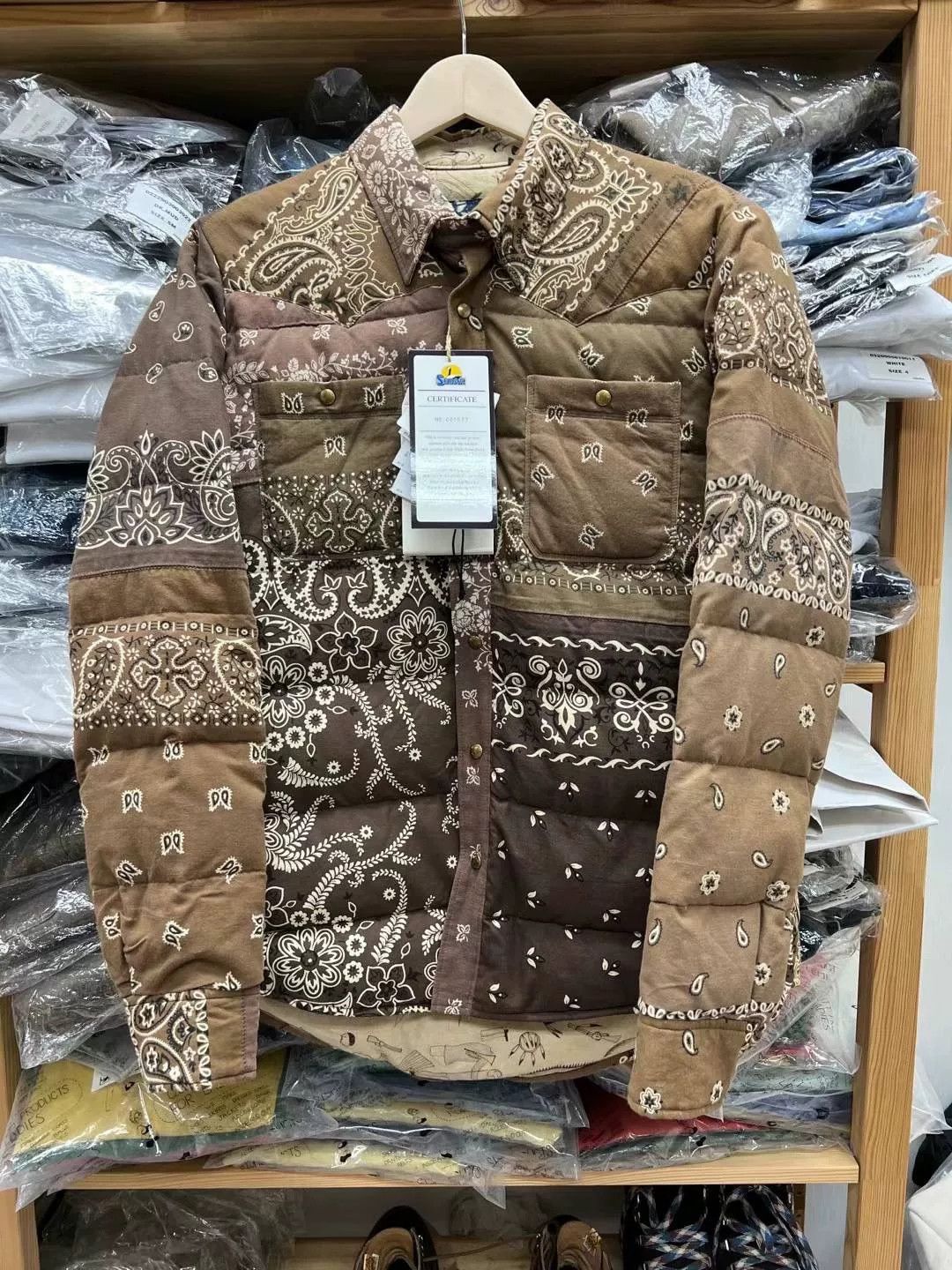 Visvim visvim kerchief down jacket in brown Size US M / EU 48-50 / 2 - 1 Thumbnail