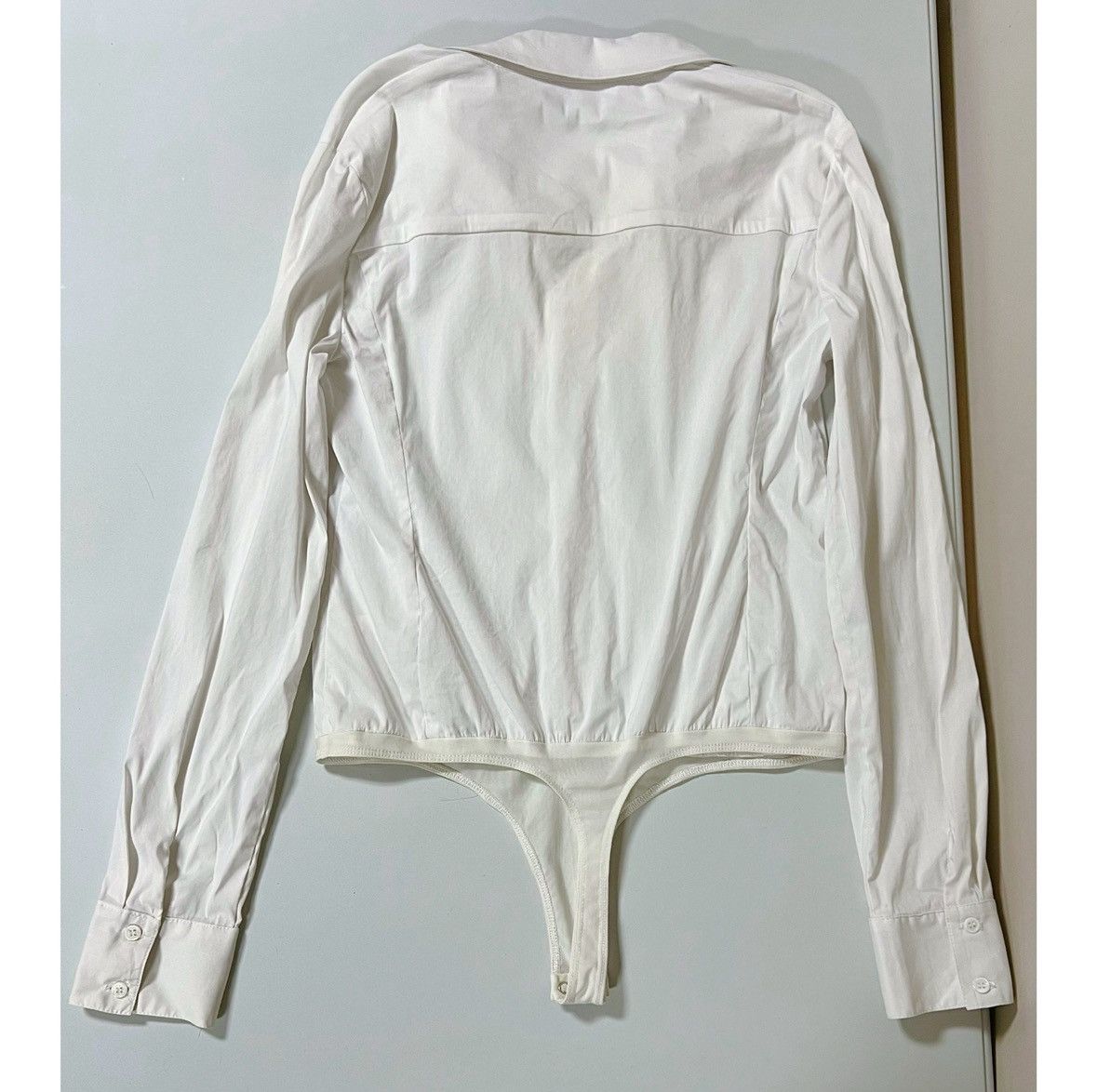 Bailey 44 Bailey 44 White Collared Shirt Top Blouse Bodysuit Size M 🤍 Size M / US 6-8 / IT 42-44 - 3 Thumbnail