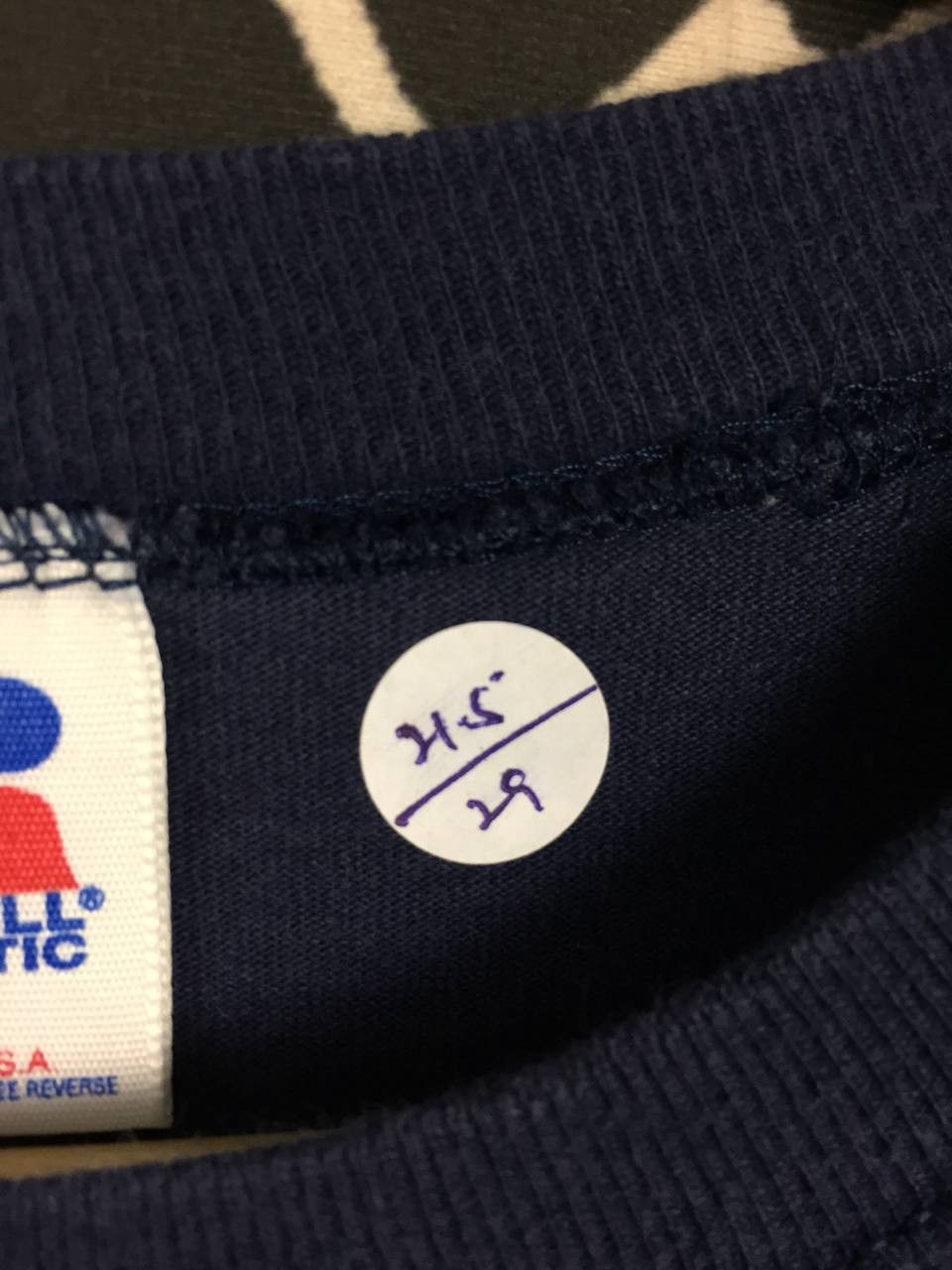 Russell Athletic × Vintage Vtg 90s Russell Athletics Spell Out Logo Made In Usa Tee Size US L / EU 52-54 / 3 - 8 Thumbnail