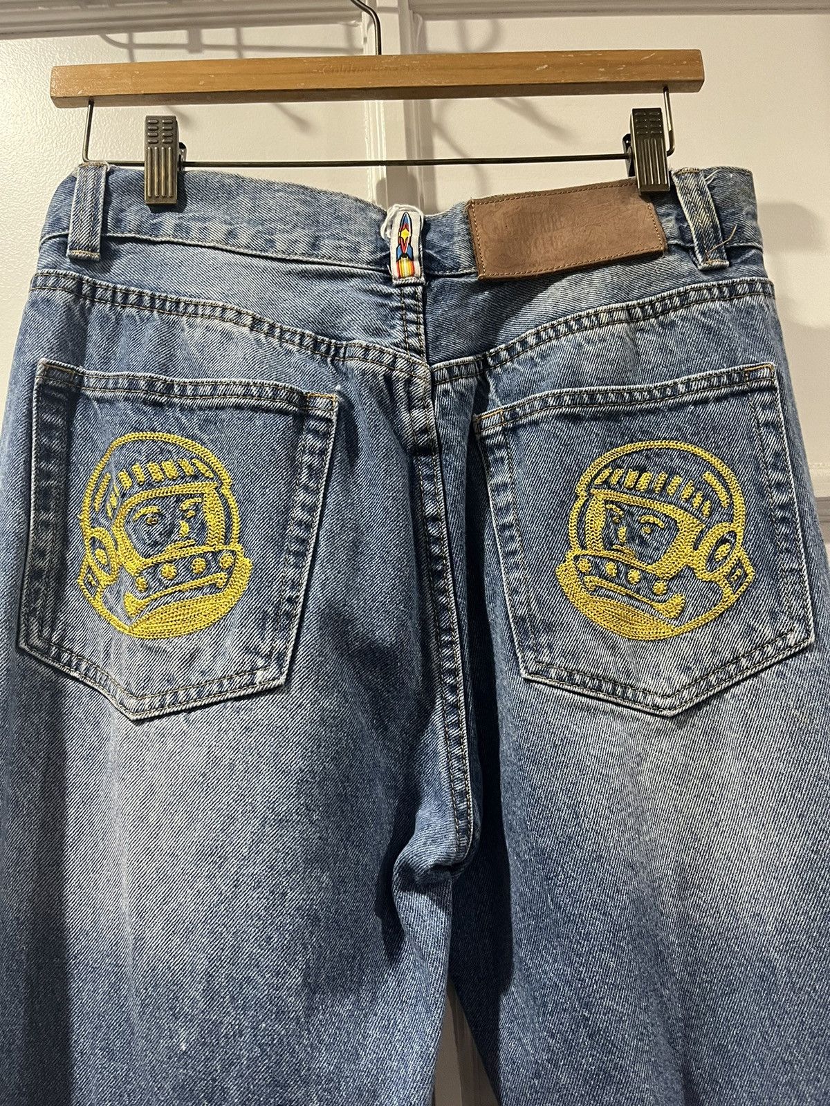 Billionaire Boys Club Billionaire Boys Club Yellow Stitch Blue Denim Jeans Size US 32 / EU 48 - 5 Thumbnail