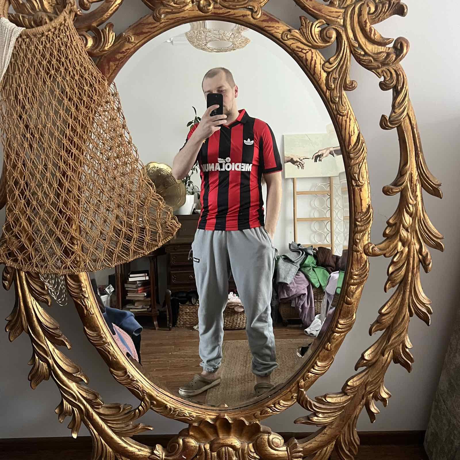 Vintage 1990 1992 AC Milan Adidas Vintage Home Soccer Jersey Maglia Size US S / EU 44-46 / 1 - 4 Thumbnail