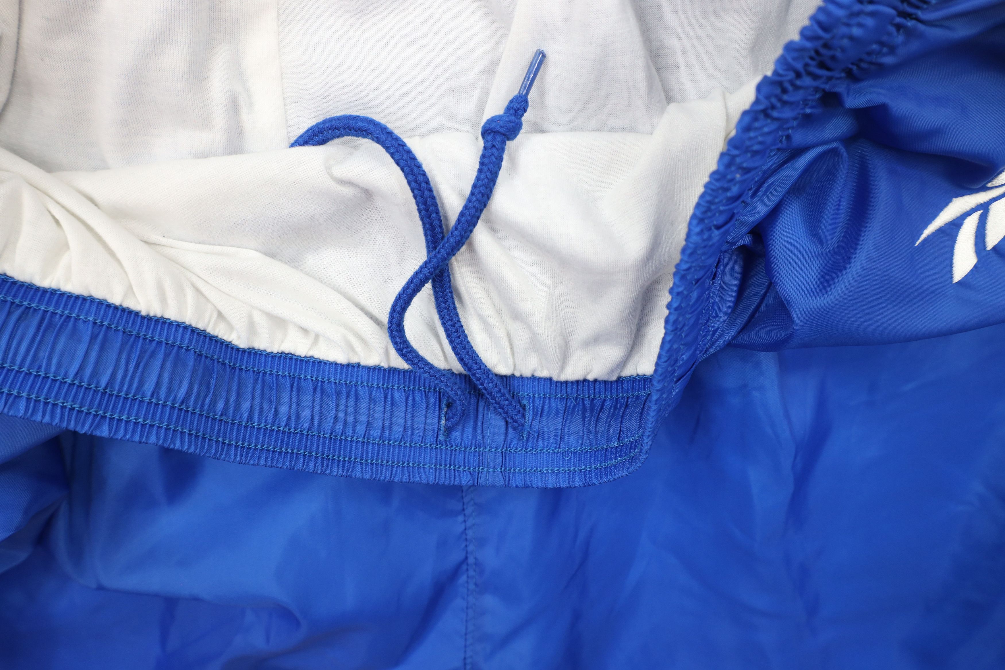 Reebok × Vintage Vintage 90s Reebok Lined Cuffed Nylon Joggers Pants Blue Size US 38 / EU 54 - 9 Thumbnail