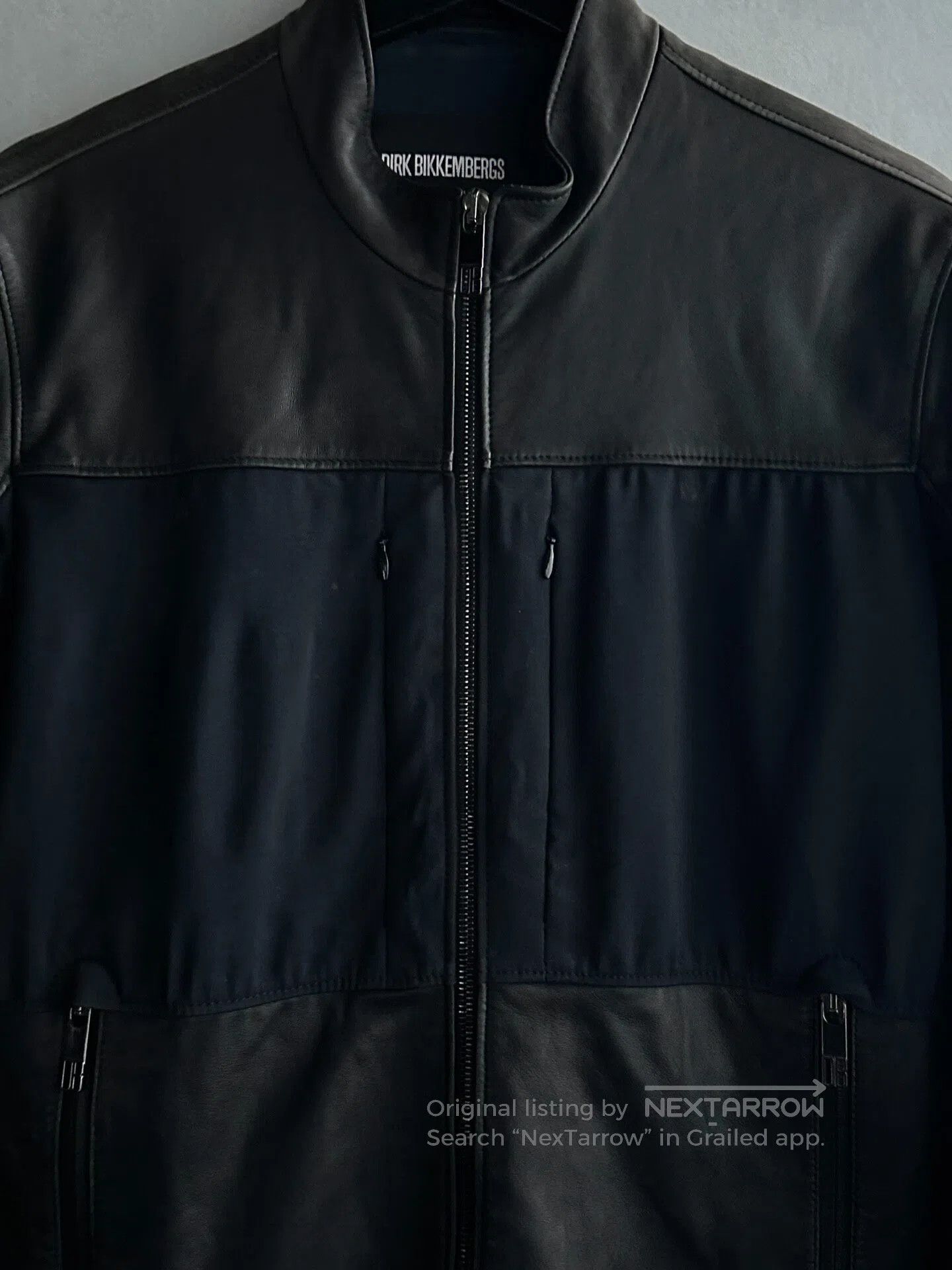 Dirk Bikkembergs dirk bikkembergs Spliced zipper leather jacket| Size US M / EU 48-50 / 2 - 3 Thumbnail