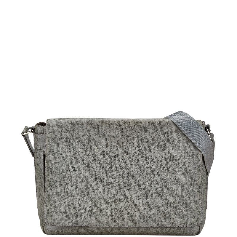 Louis Vuitton Louis Vuitton Roman Gm Taiga Shoulder Bag Leather Crossbody Bag M32626 in Grey, Women's