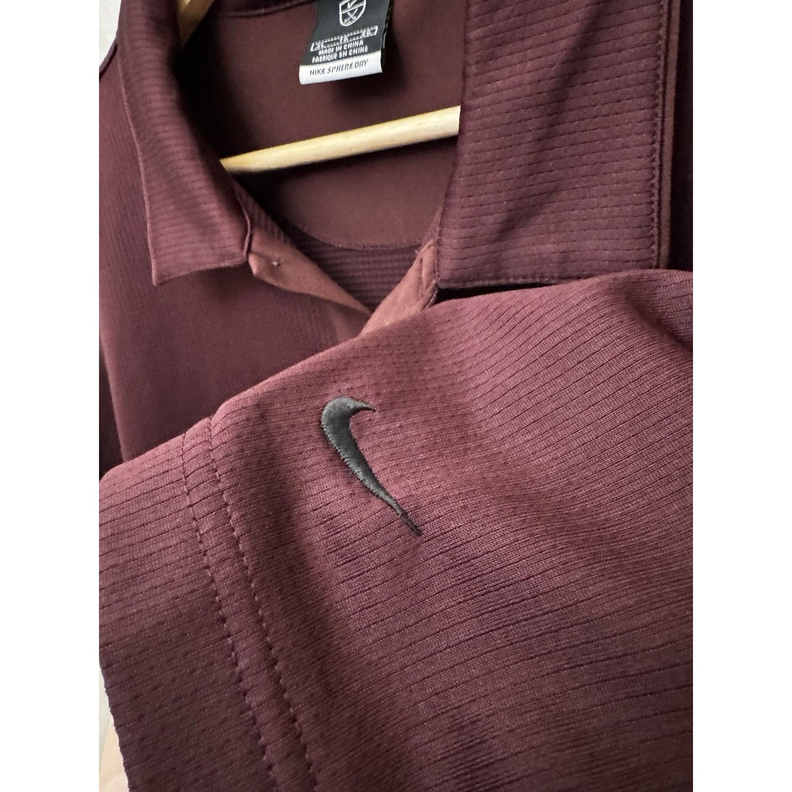 Nike Nike Golf Sphere Dry Polo XL Burgundy Size US XL / EU 56 / 4 - 7 Thumbnail