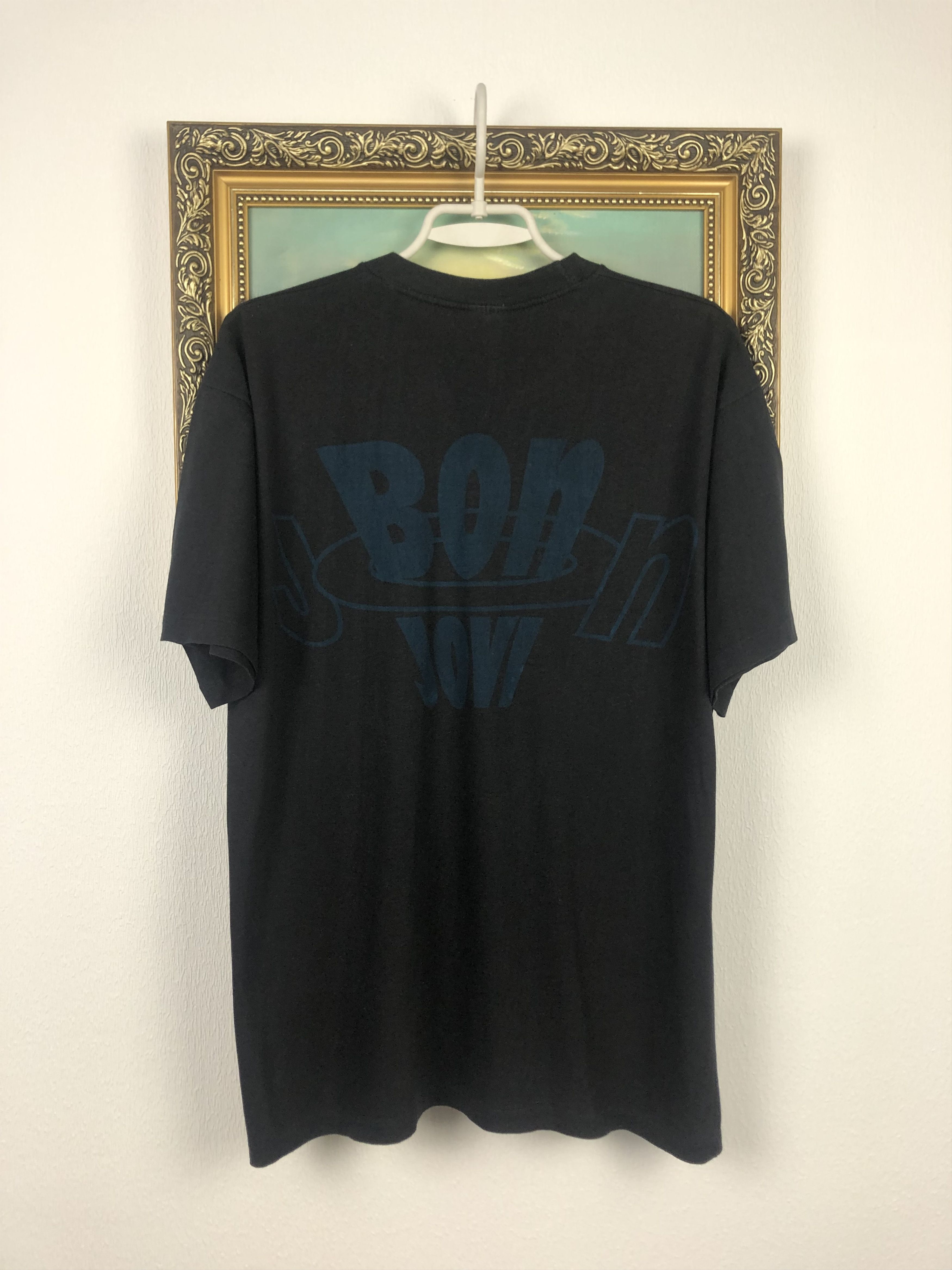 Band Tees Vintage 90's Bon Jovi Shirt Band Tee Rare Hype Big Logo Size US M / EU 48-50 / 2 - 10 Thumbnail