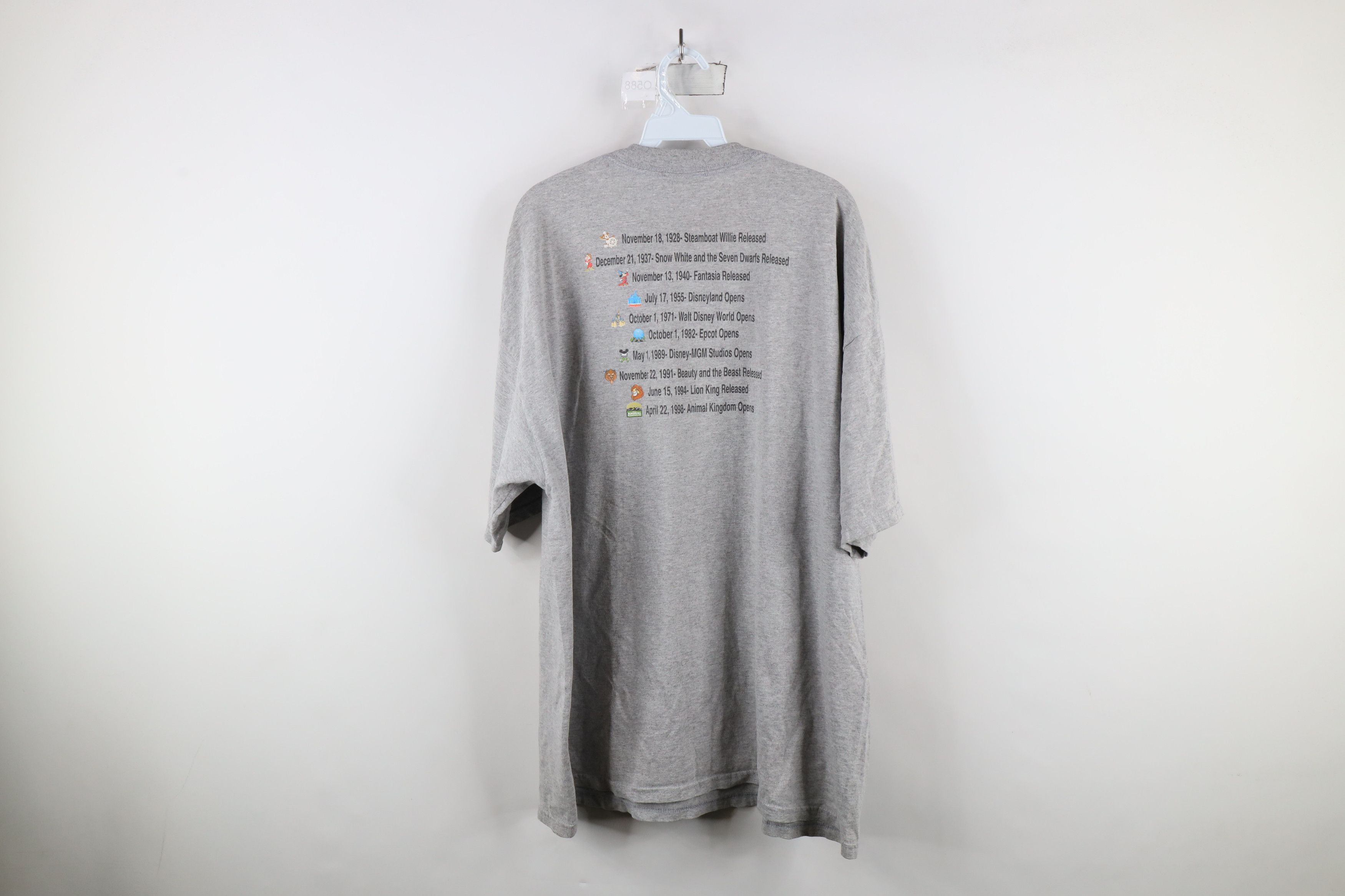 Disney × Vintage Vintage Y2K Disney Magic Walt Disney World T-Shirt Gray Size US XL / EU 56 / 4 - 10 Thumbnail