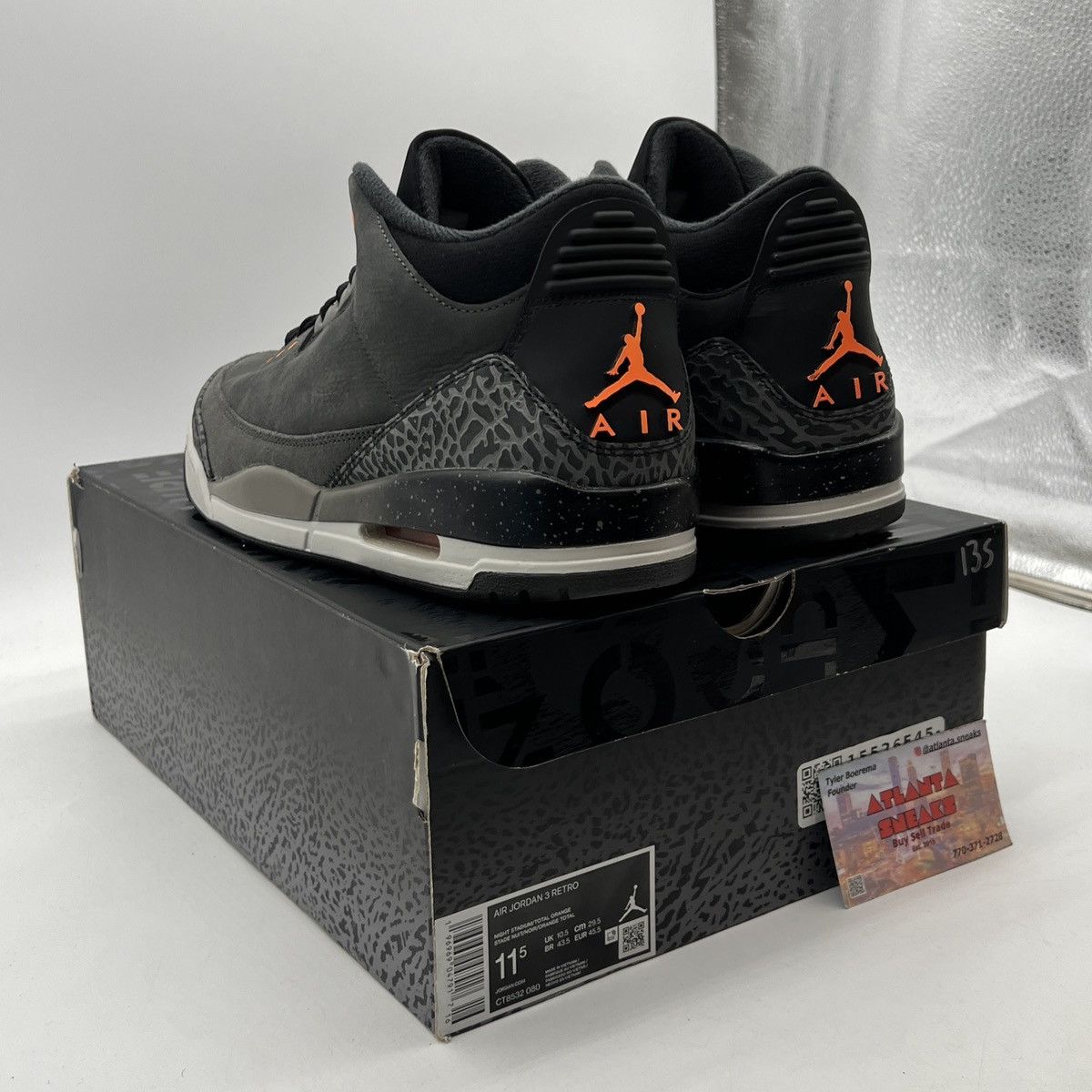 Jordan Brand Air Jordan 3 fear Size US 11.5 / EU 44-45 - 4 Thumbnail