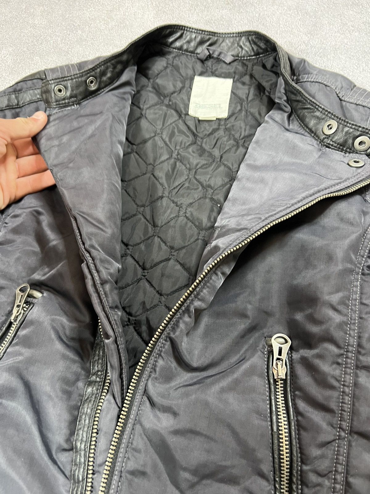 Diesel VTG Yohji Yamamoto Style Cropped Kanye Boxy Jacket Size US S / EU 44-46 / 1 - 8 Thumbnail