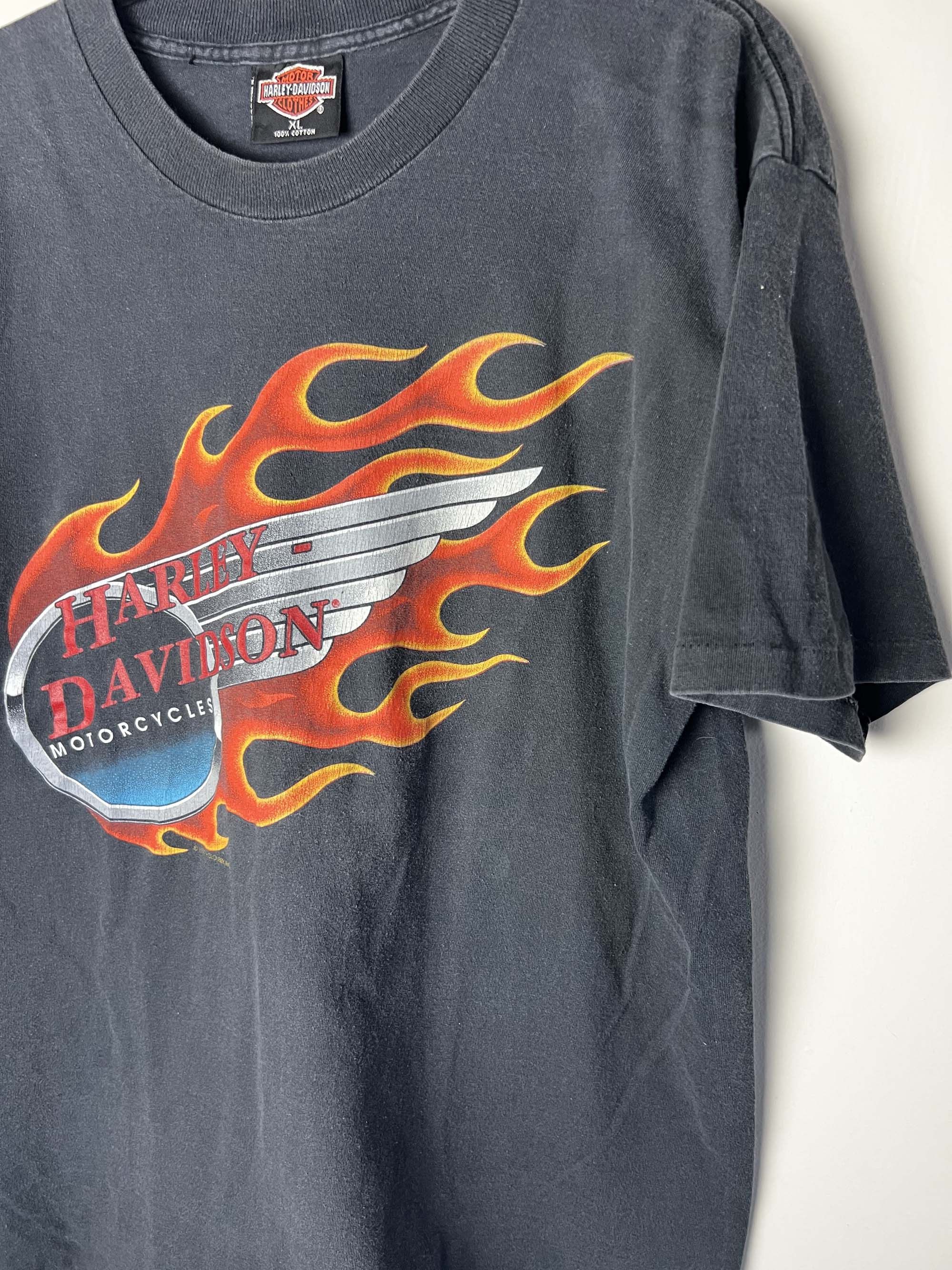 Harley Davidson Vintage 1992 Harley Davidson Motorcycles Conroe, TX T-Shirt Size US XL / EU 56 / 4 - 4 Thumbnail