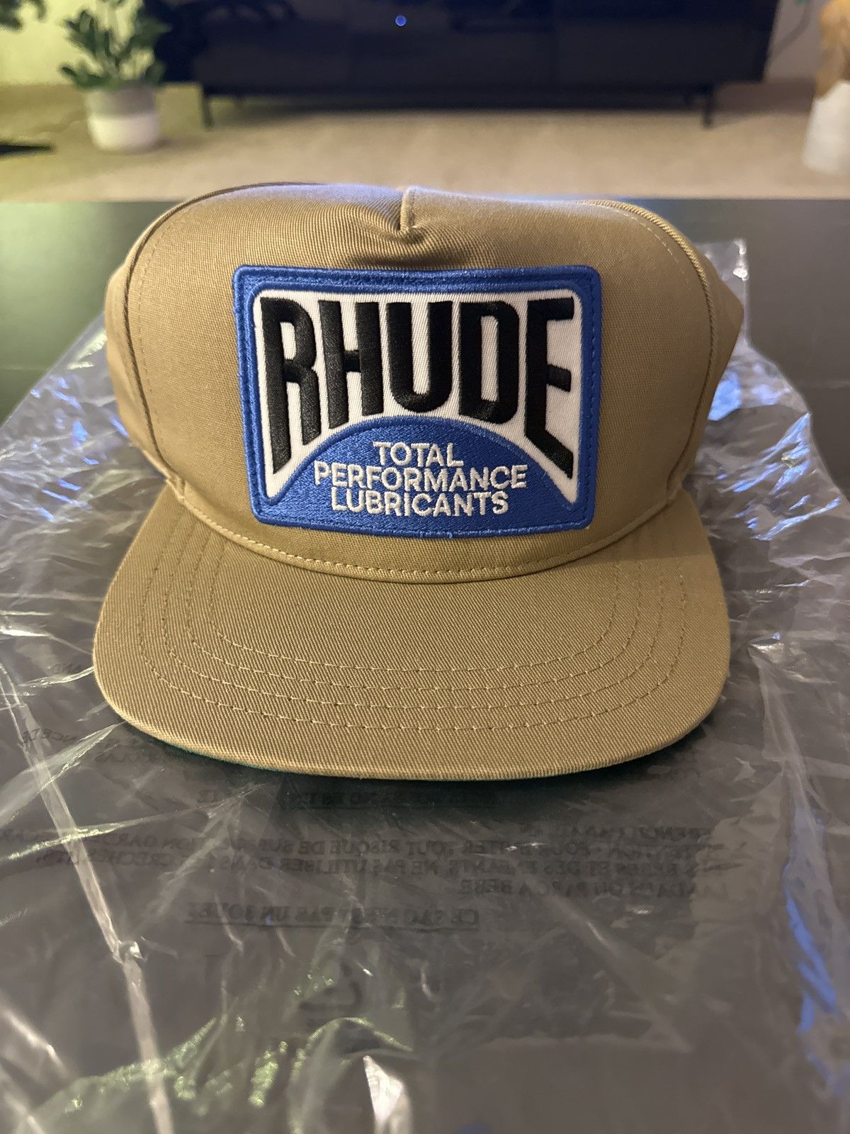 image of Tan Rhude Lubricant Hat in Beige, Men's
