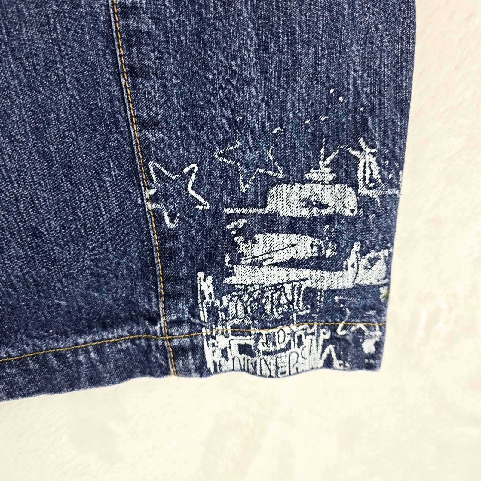 Other Vintage Y2K Indigo Red Jean Shorts 40 Baggy Skater Jorts Size US 40 / EU 56 - 12 Thumbnail