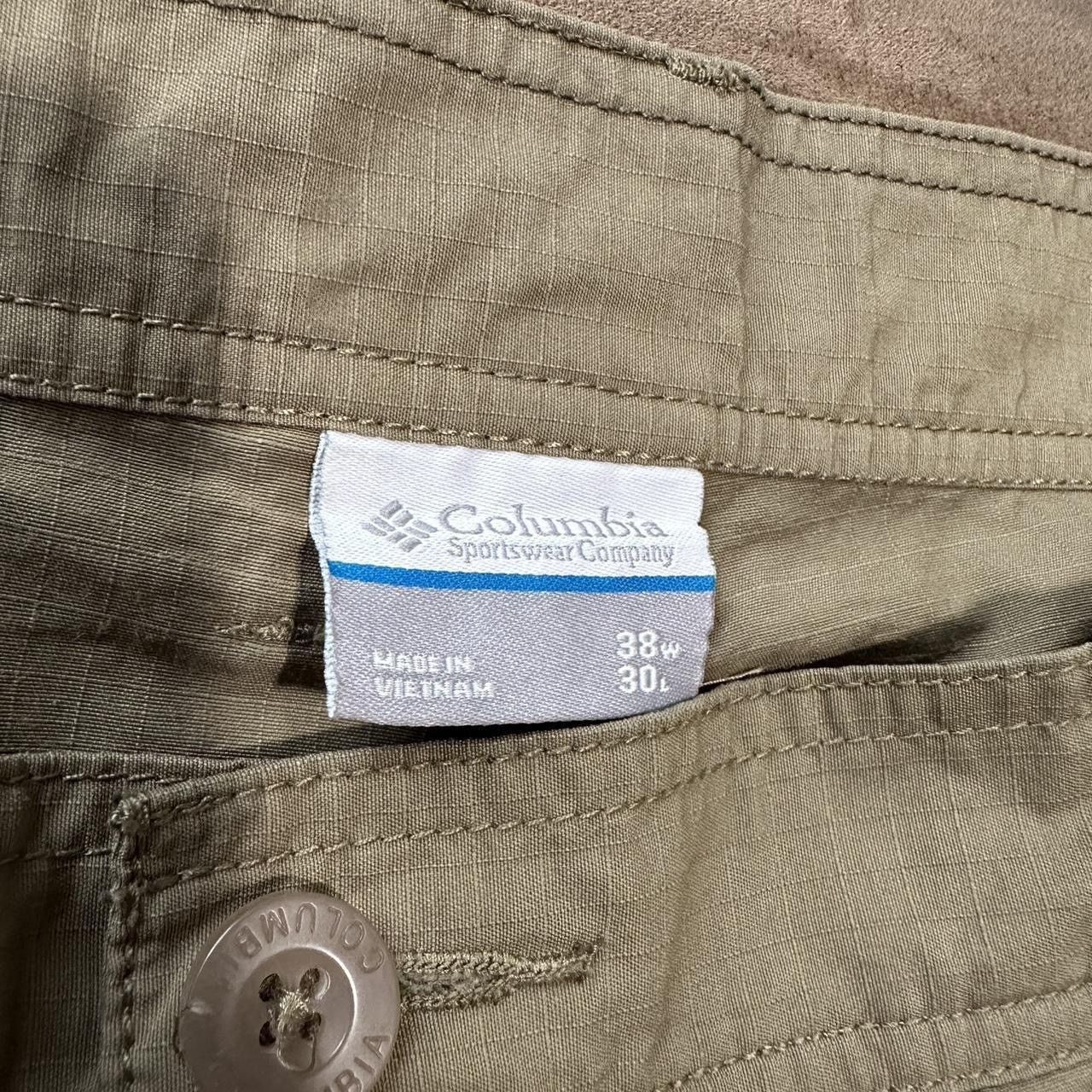 Columbia Columbia Sportswear Green Olive Active Hiking Pants Gorpcore Size US 38 / EU 54 - 4 Thumbnail