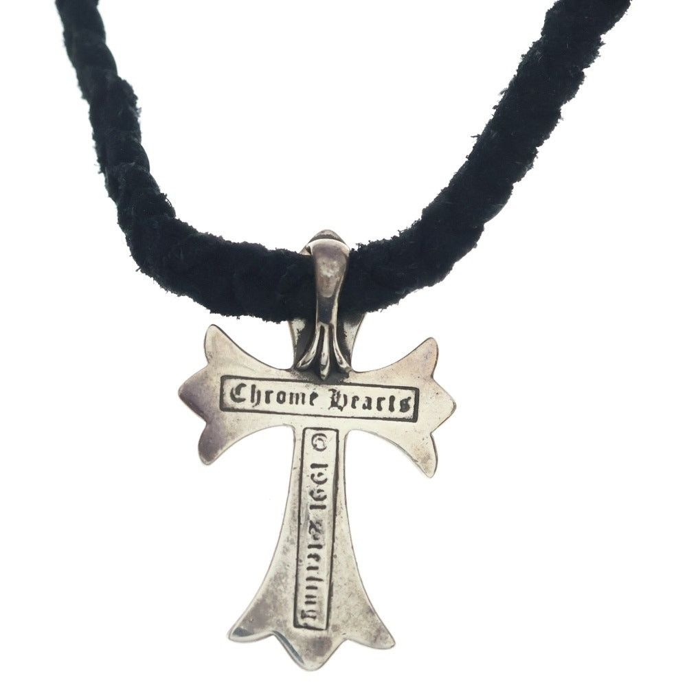 Chrome Hearts Chrome Hearts Cross Crimp Leather Necklace Size ONE SIZE - 3 Thumbnail