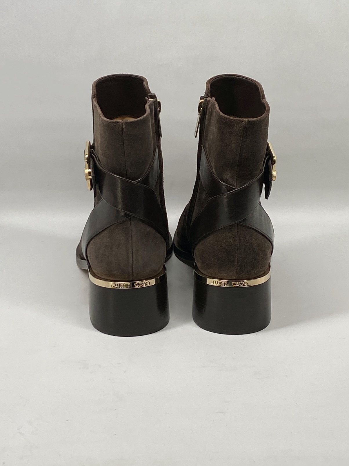 Jimmy Choo Jimmy Choo Clarice 45 Block Heel Suede Booties size 39 Size US 9 / IT 39 - 7 Thumbnail