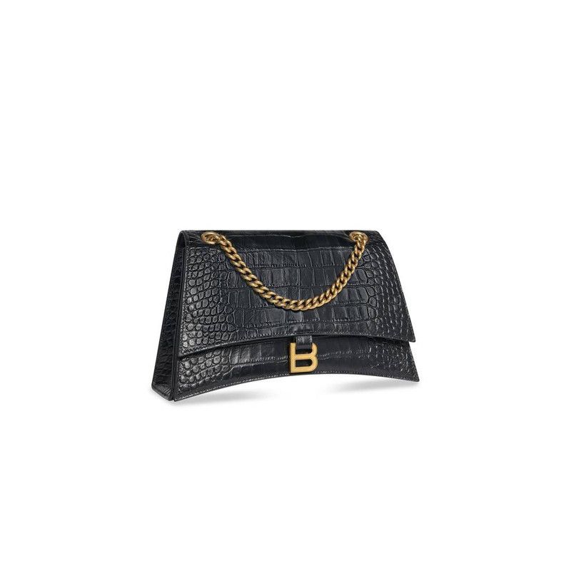 Balenciaga o1la1rc1a0126 Size: OS / Crush Medium Chain Bag Crocodile Size ONE SIZE - 3 Thumbnail