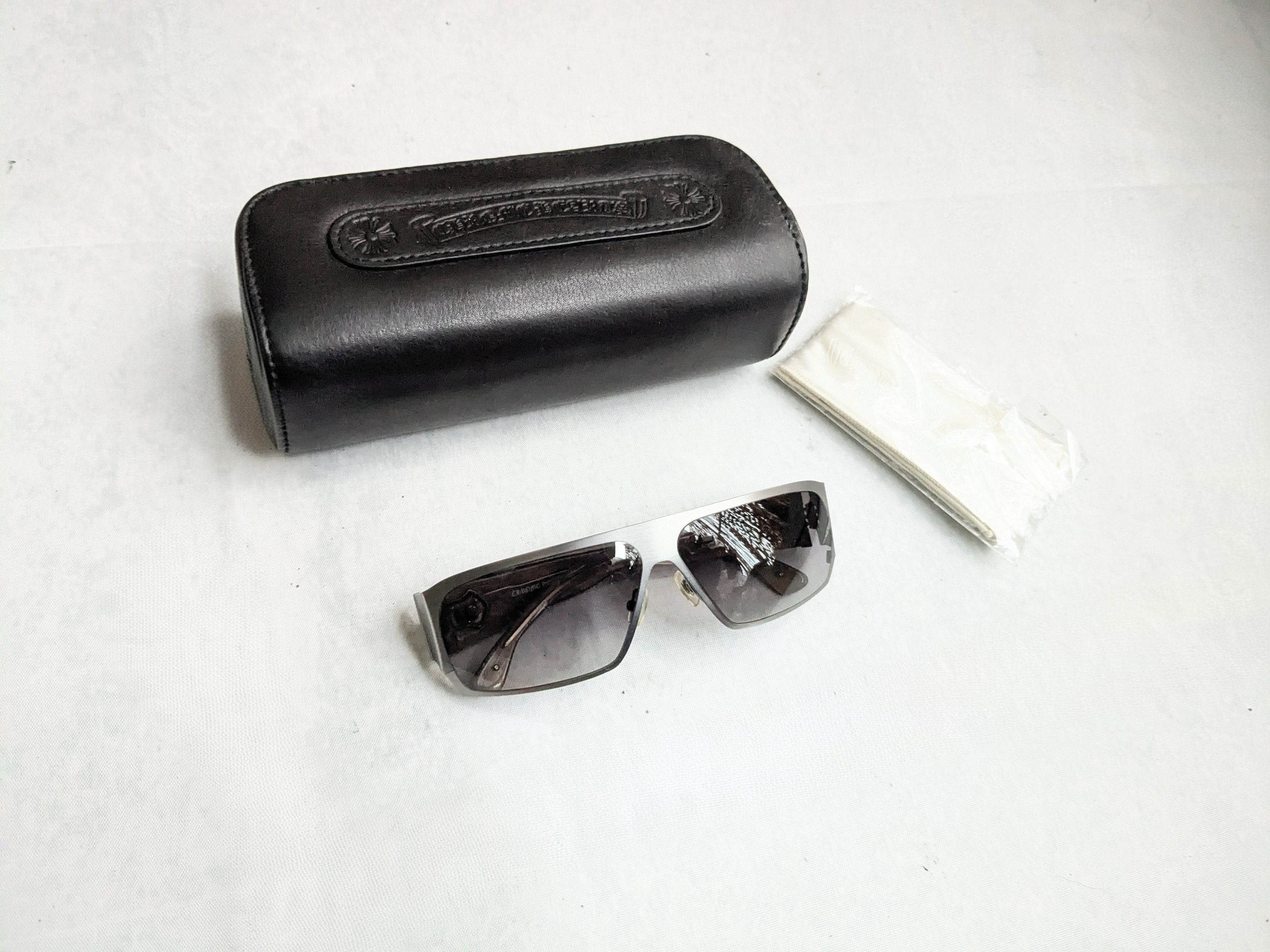 Chrome Hearts Chrome Hearts Sunglasses Rear End Gray Brown Cross Sterling Size ONE SIZE - 1 Thumbnail