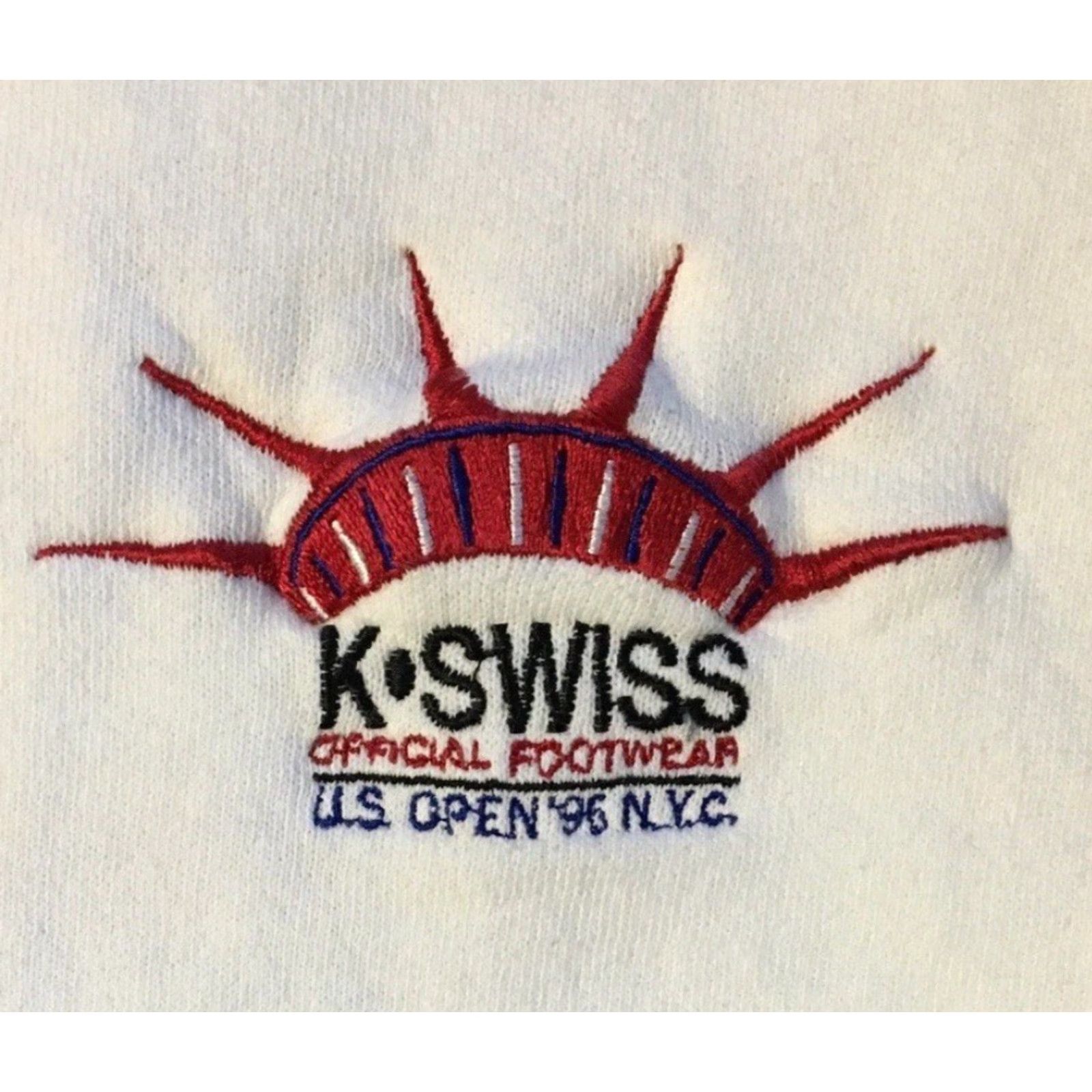 PGA Tour Vtg 90s K Swiss US Open Official Footwear Promo Sweatshirt L Golf Hoodie Men L White USA Sports Embroidered 90s Nyc USA Size US L / EU 52-54 / 3 - 4 Thumbnail