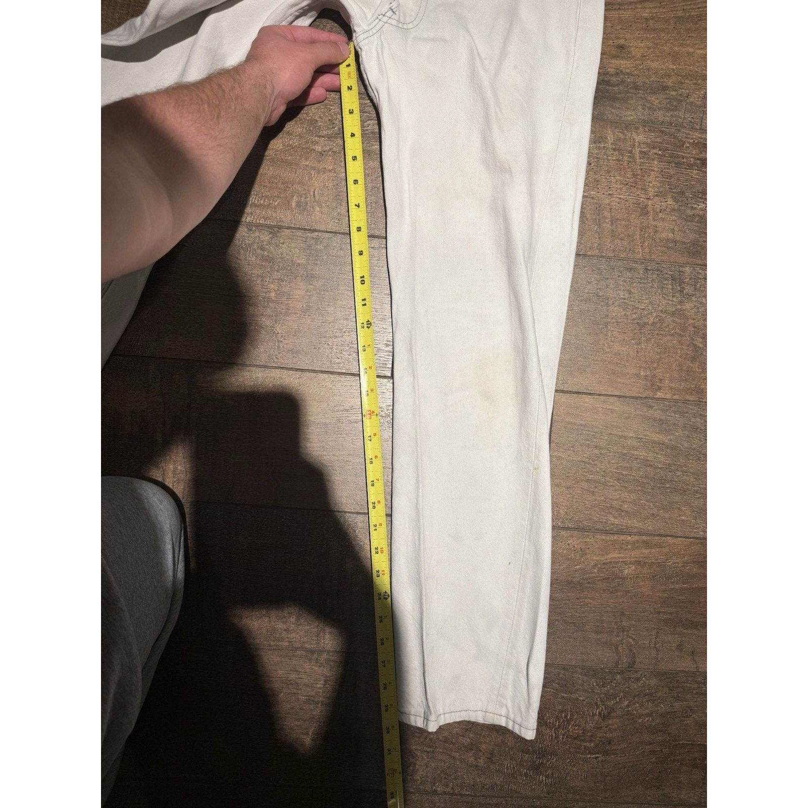 Levi's Vintage 80s Levi 501 Jeans White 30x30 | 29.5/29.5 Size US 30 / EU 46 - 13 Thumbnail