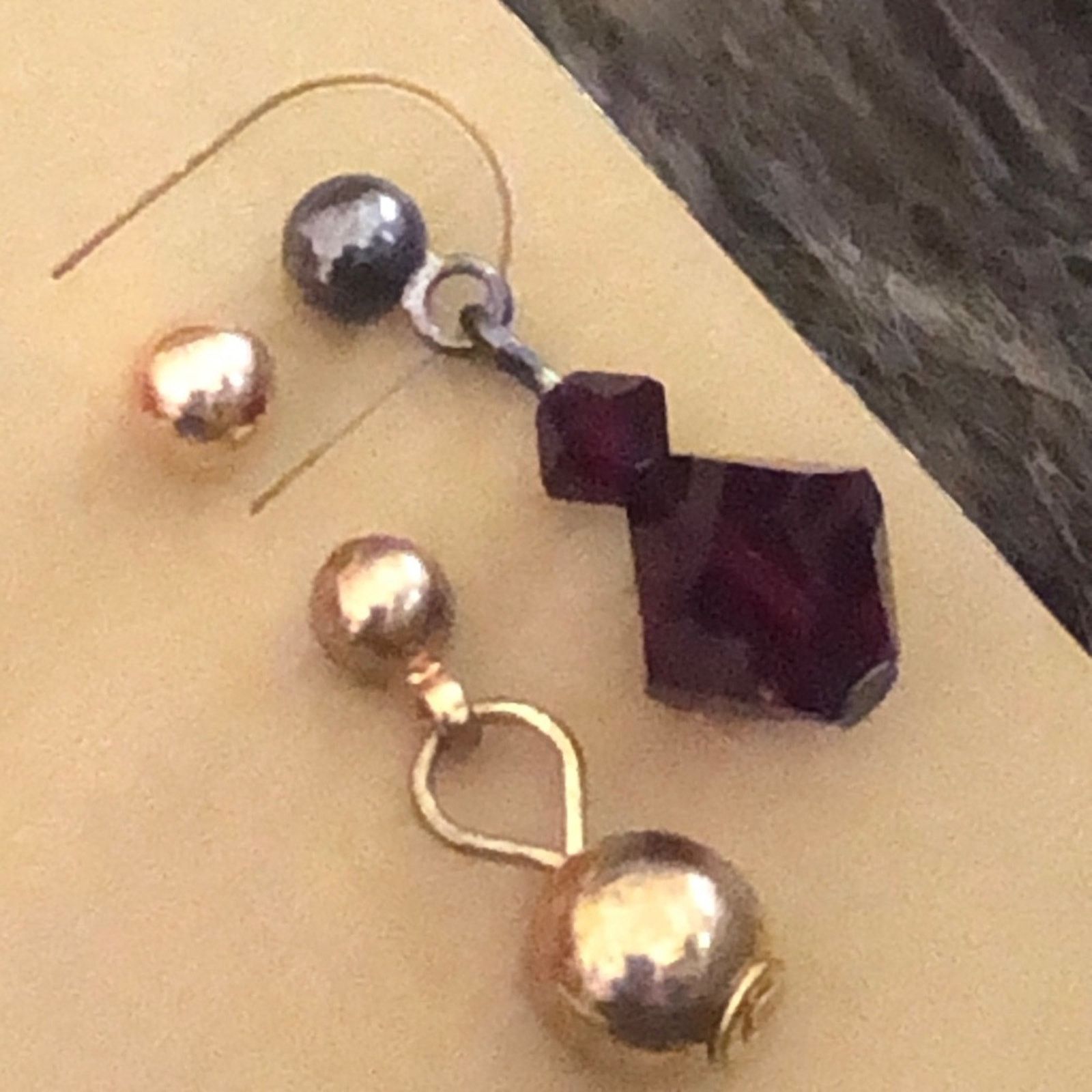 Vintage Vintage set of three elegant style earrings Size ONE SIZE - 4 Thumbnail