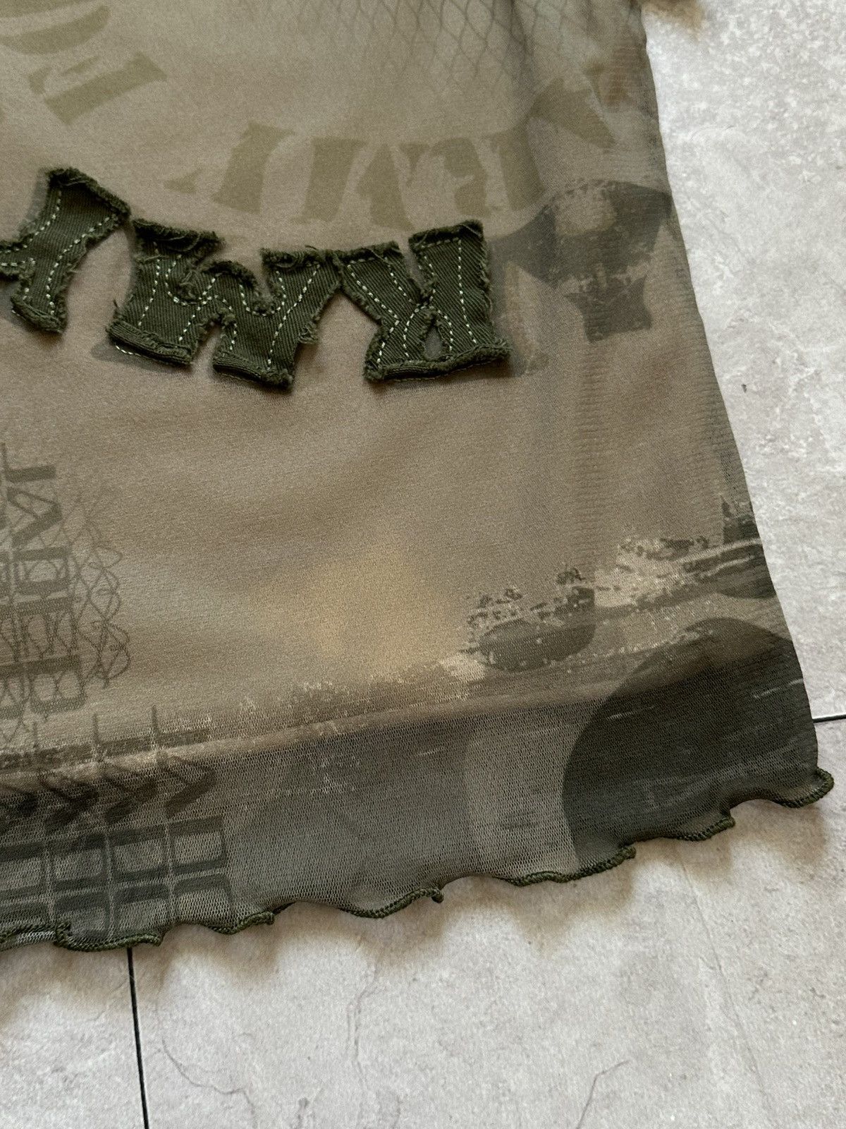 Jaded London Jaded London Y2K Military Mesh Top Punk T-Shirt LGB Vibe Size S / US 4 / IT 40 - 8 Thumbnail