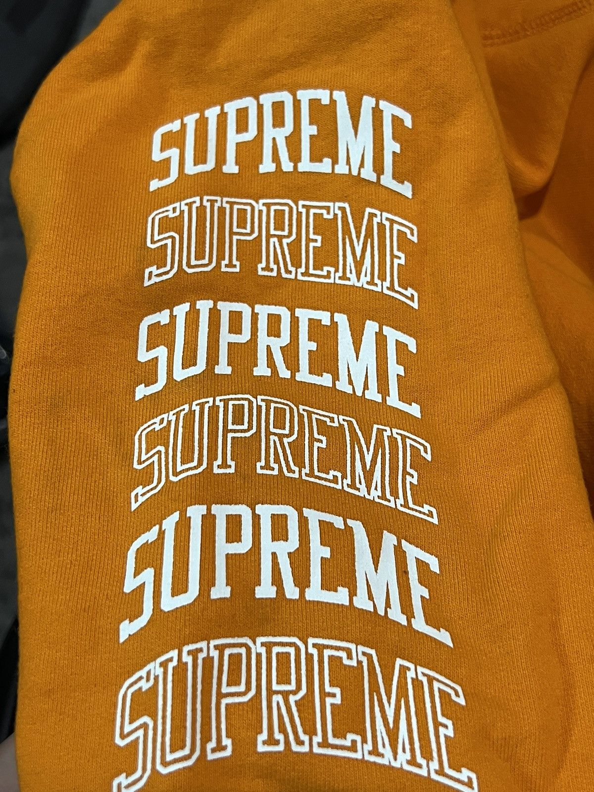 Supreme SUPREME arch logo hoodie orange Size US M / EU 48-50 / 2 - 5 Thumbnail
