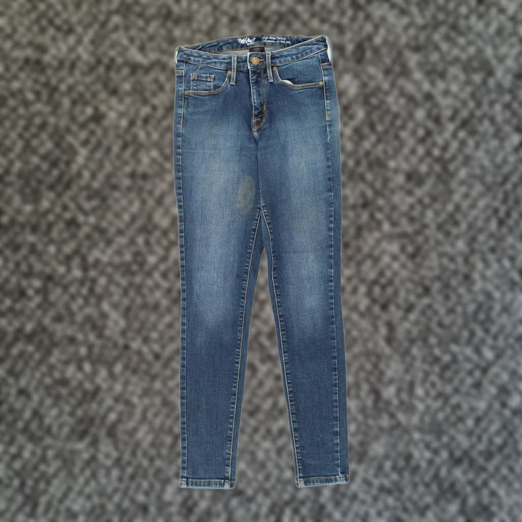 Mossimo MOSSIMO Womens Jeans Skinny Blue Cotton US 8 Medium W28 L30 Size 32" / US 10 / IT 46 - 1 Thumbnail