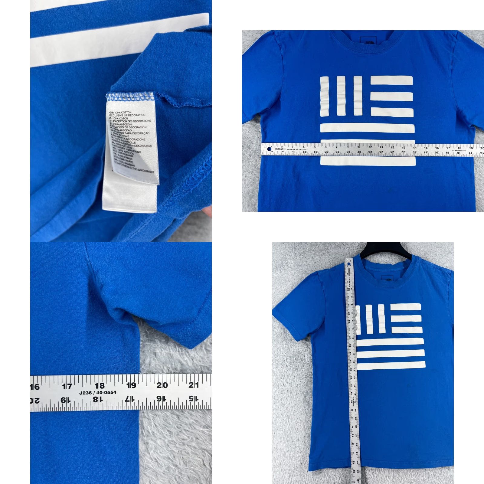 The North Face The North Face Shirt Men Medium Blue 100% Cotton USA Hero Graphic Flag Crew Neck Size US M / EU 48-50 / 2 - 8 Thumbnail
