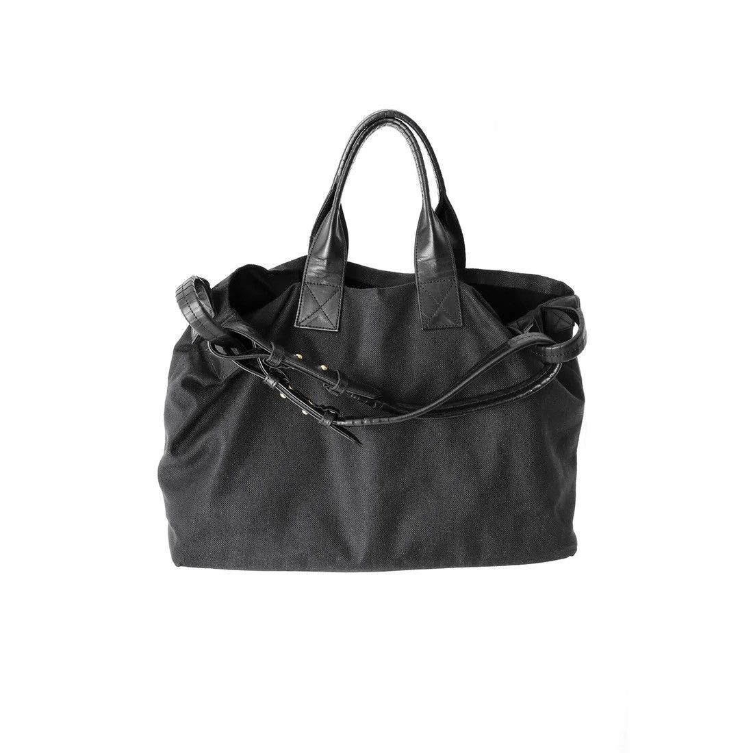 Cornelian Taurus By Daisuke Iwanaga Cornelian Taurus Black 4 Handle Shoulder Linen Tote Bag Size ONE SIZE - 10 Thumbnail