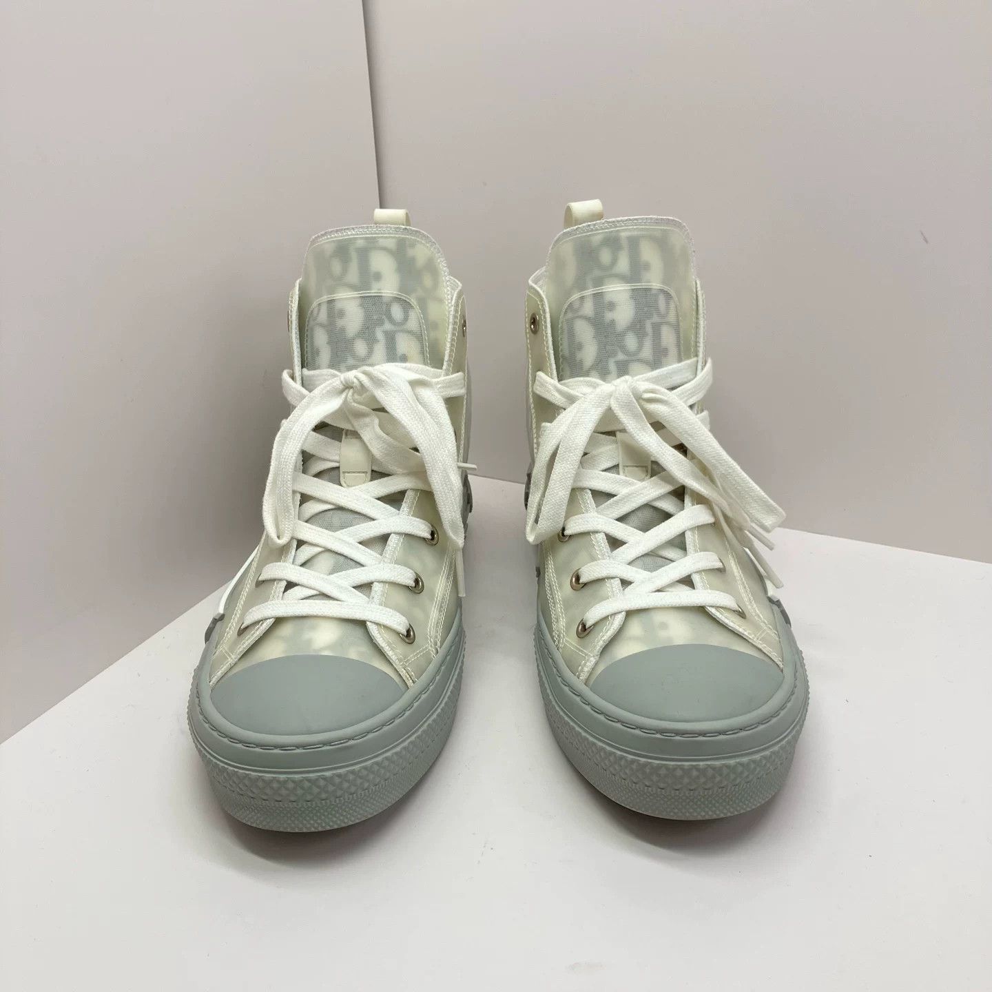 Dior dior b23 grey monogram high-top sneakers Size US 10 / EU 43 - 2 Thumbnail