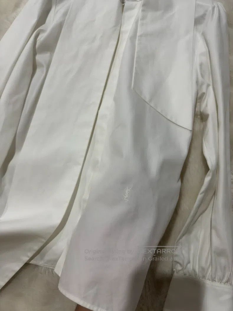 Saint Laurent Paris Saint Laurent Paris size 40 Large Butterfly Bow Tie Shirt Size S / US 4 / IT 40 - 4 Thumbnail