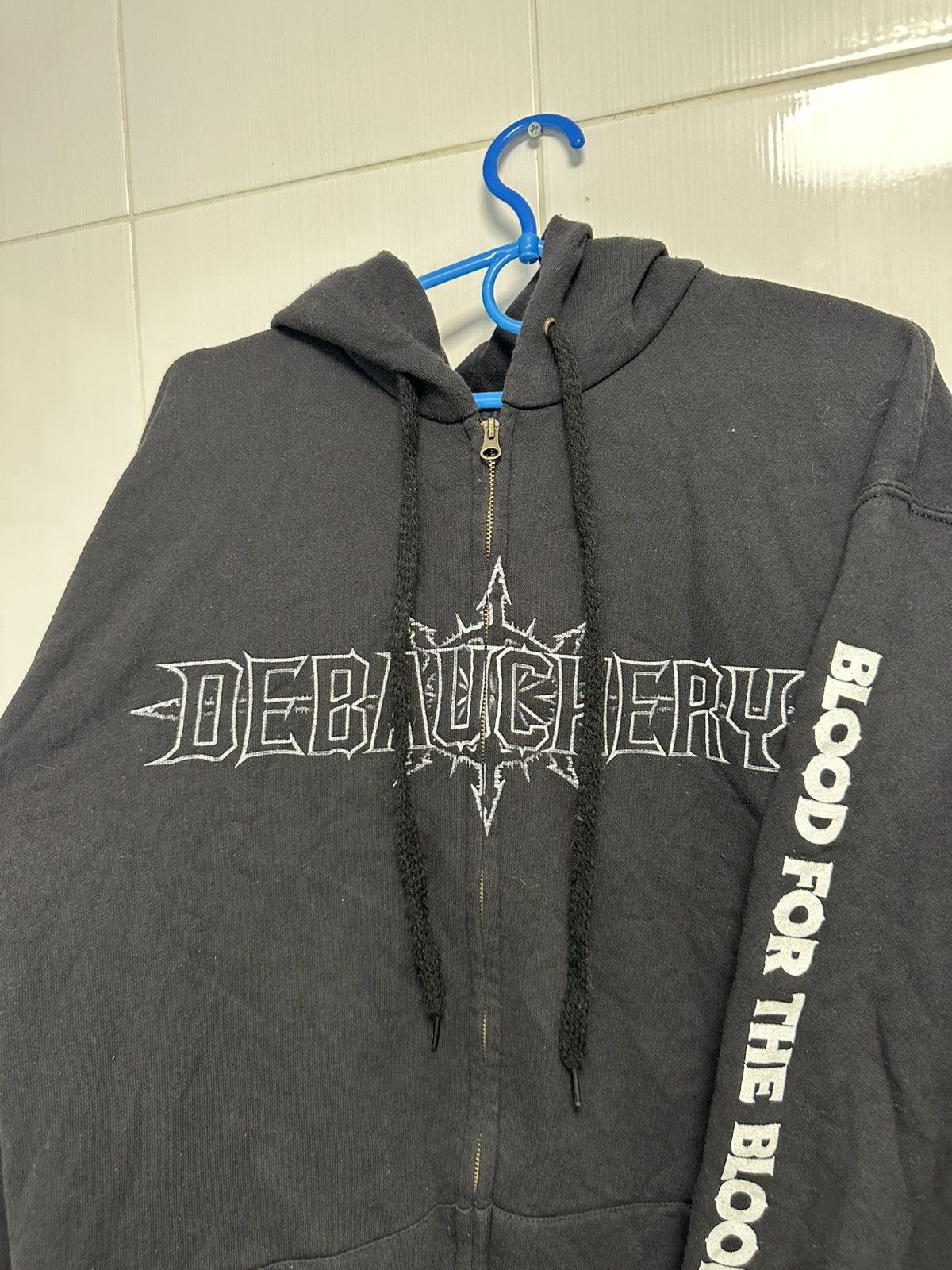 Band Tees × Vintage Men's hoodie Debauchery - Blood for the Blood God size XXL Size US XXL / EU 58 / 5 - 5 Thumbnail