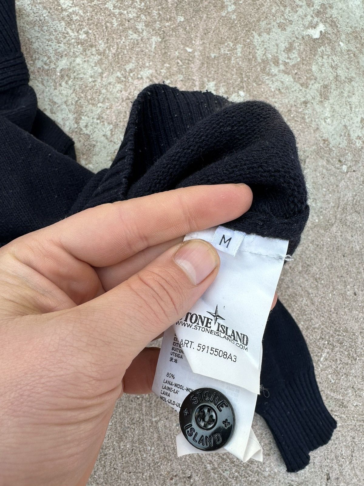 Stone Island Sweater Navy M size