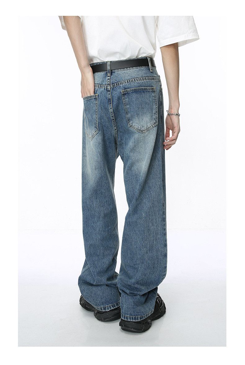 Japanese Brand × Jean Trendy washed vintage loose straight jeans Size US 32 / EU 48 - 5 Thumbnail