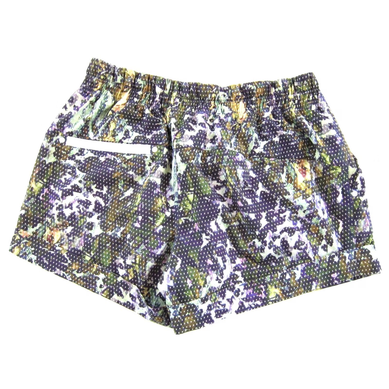 Lululemon Lululemon Grey Purple Camouflage Stretch Pocket Gym Run Workout Short Woman M/6 Size 28" / US 6 / IT 42 - 2 Thumbnail