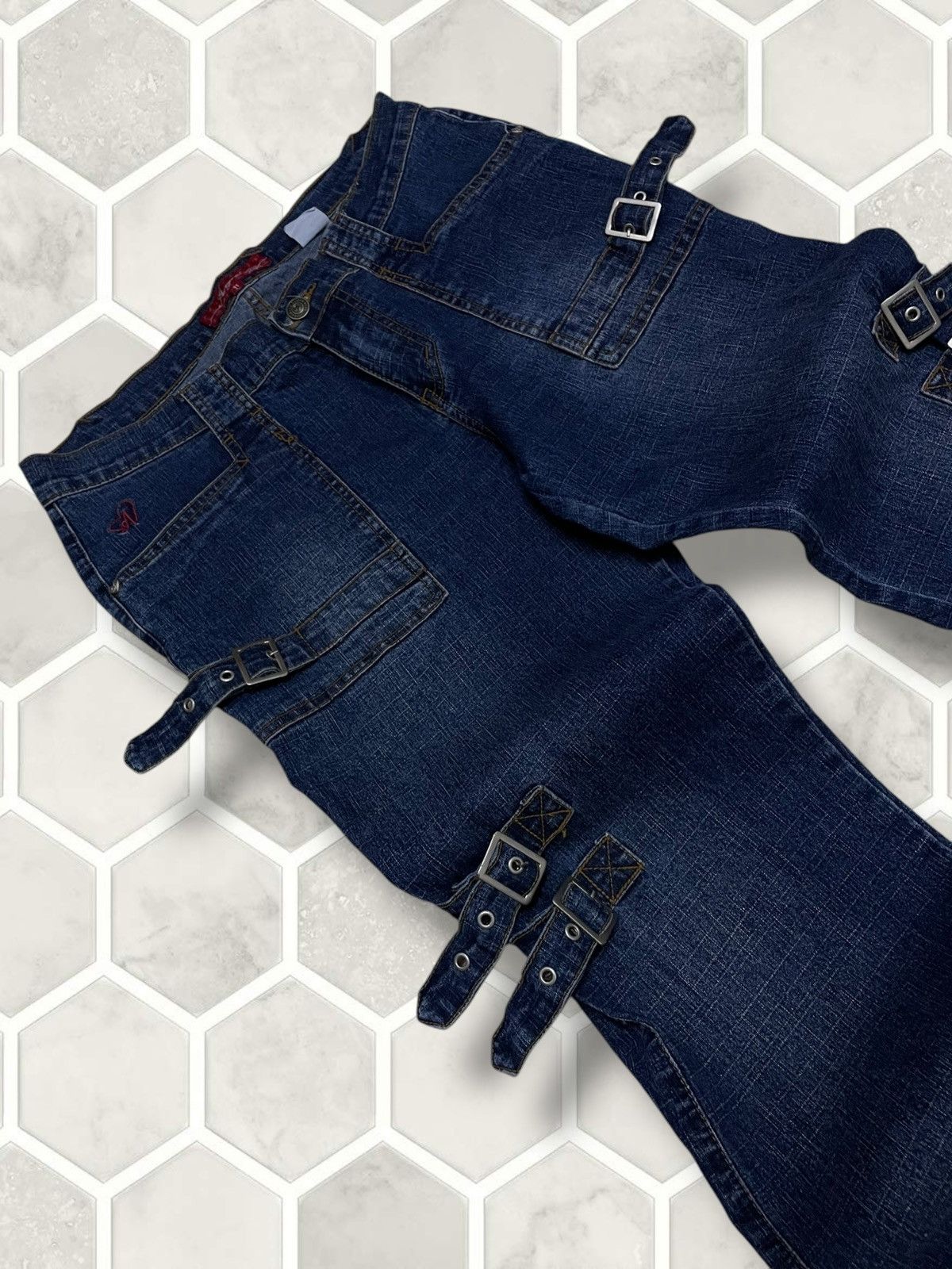 Hysteric Glamour Vintage Original Designer Japan Angela Bondage Flared Denim Size US 32 / EU 48 - 7 Thumbnail