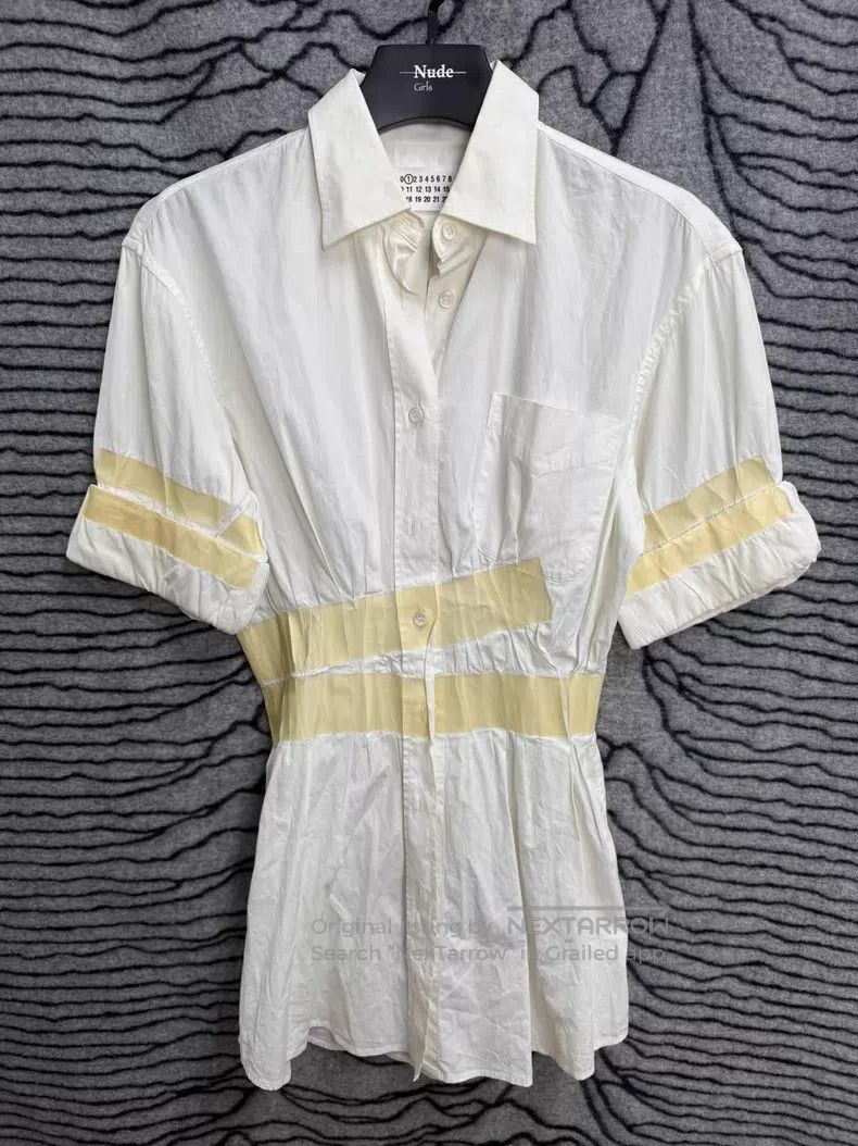 Maison Margiela Maison Margiela Tape Fabric Waist-Cinching Shirt Size M / US 6-8 / IT 42-44 - 1 Thumbnail