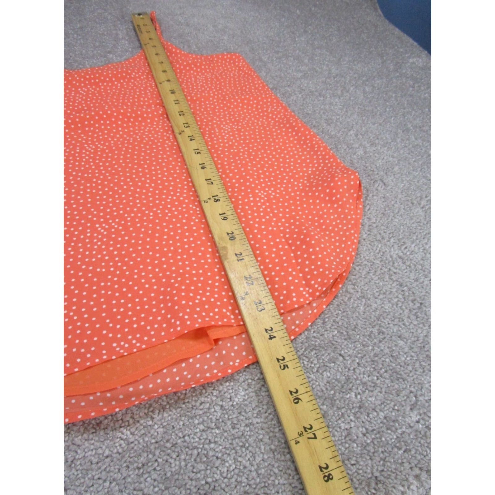 Loft LOFT Tank Women XS Orange Polka Dot Camisole Sleeveless Casual Womens Size XS / US 0-2 / IT 36-38 - 4 Thumbnail