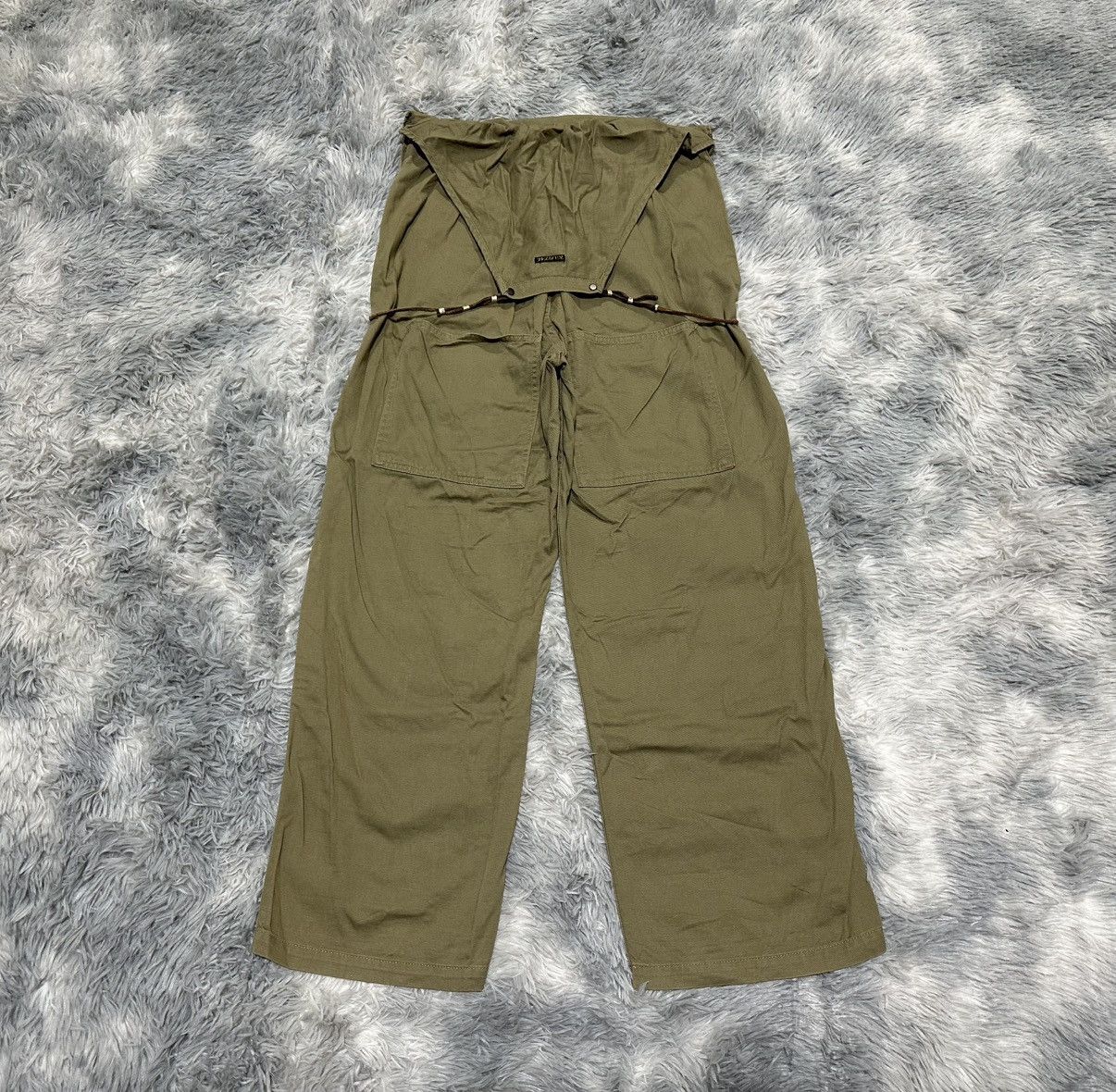 Kapital 🔥Vintage Kapital Overalls Leather Laces Pants Wide Leg Size US 32 / EU 48 - 4 Thumbnail