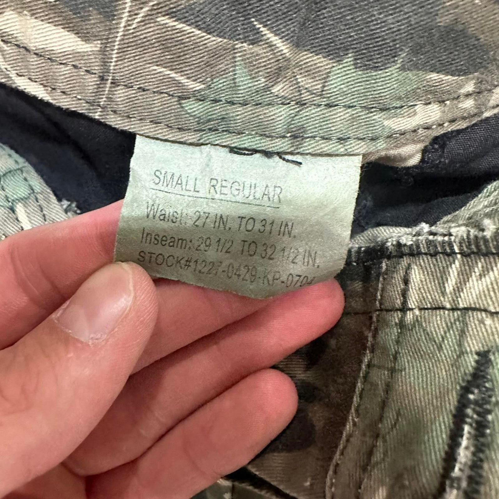 Realtree Vintage Army Camo Cargo Pants 31x31 Double Knees Camouflage Size US 31 - 5 Thumbnail